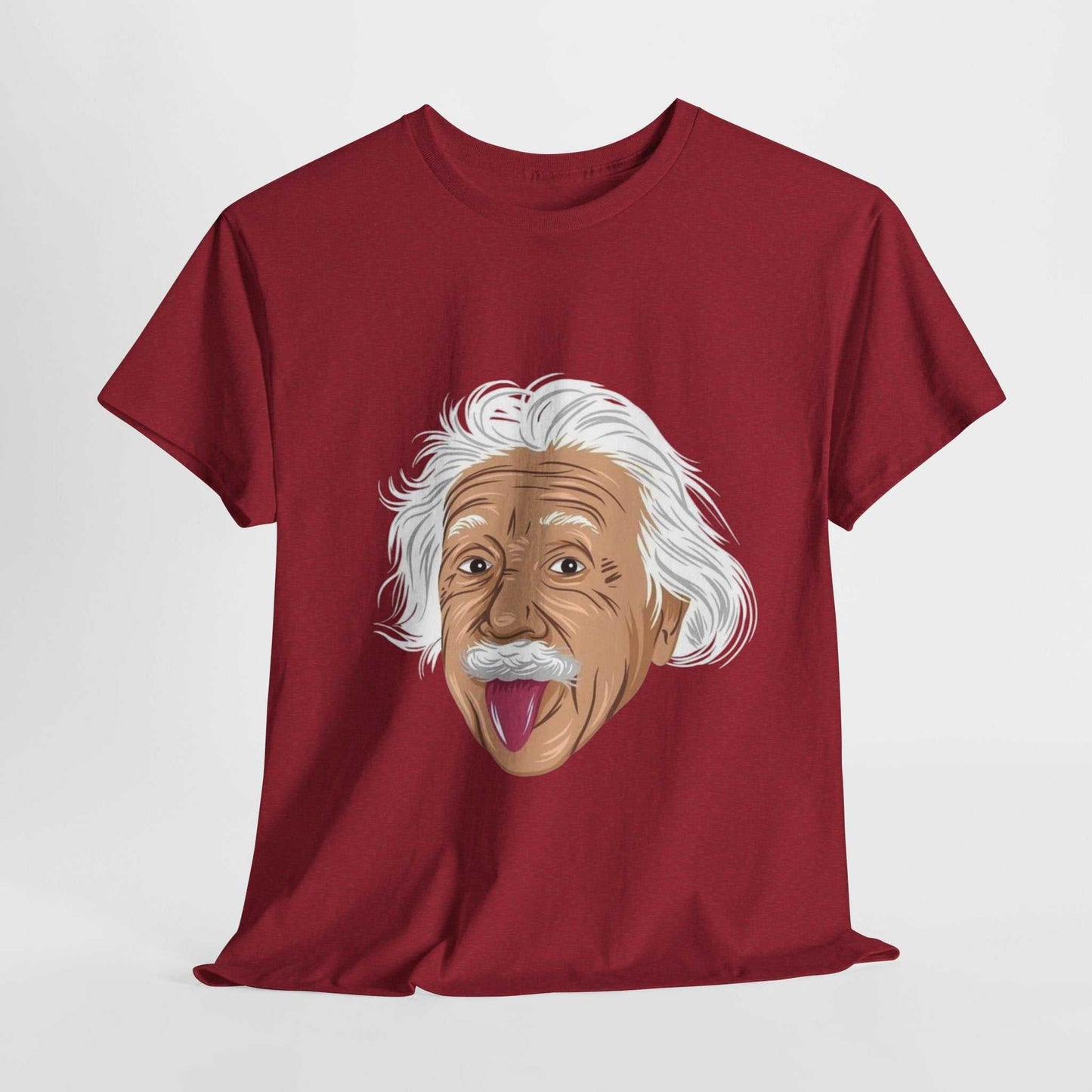 Funny Einstein Unisex Heavy Cotton Tee - Perfect for Science Lovers and Gift Giving