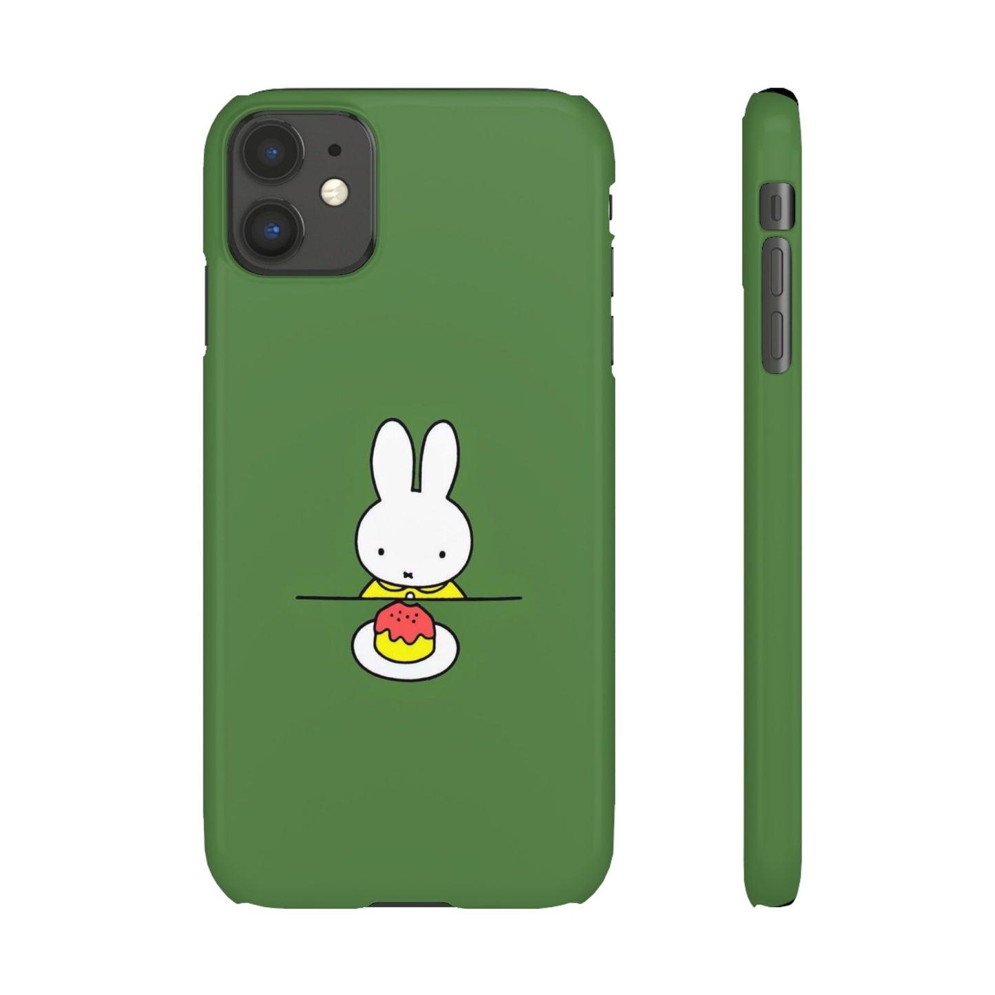 Miffy Phone Case, Snap Case, Green Miffy - iPhone, Samsung.