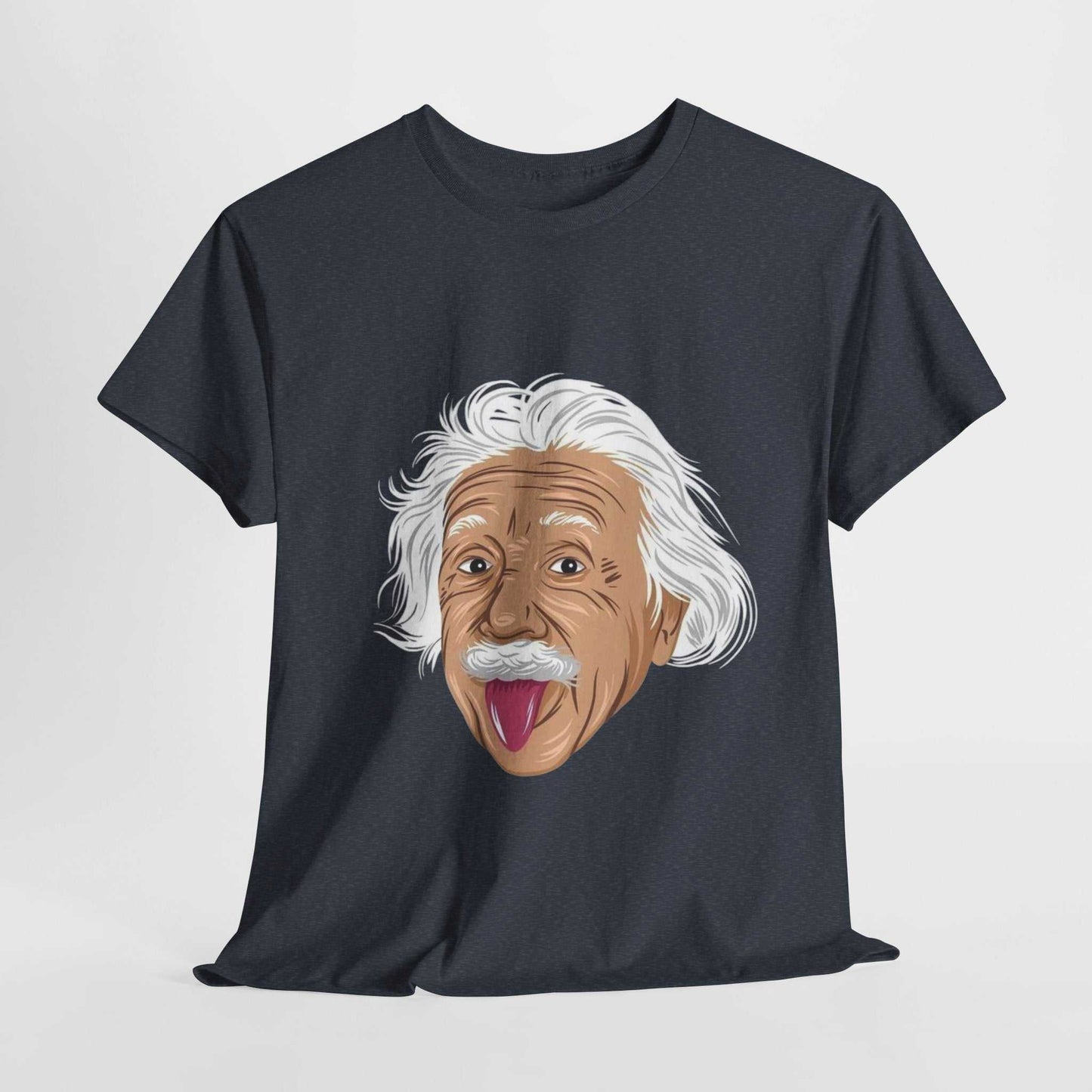 Funny Einstein Unisex Heavy Cotton Tee - Perfect for Science Lovers and Gift Giving