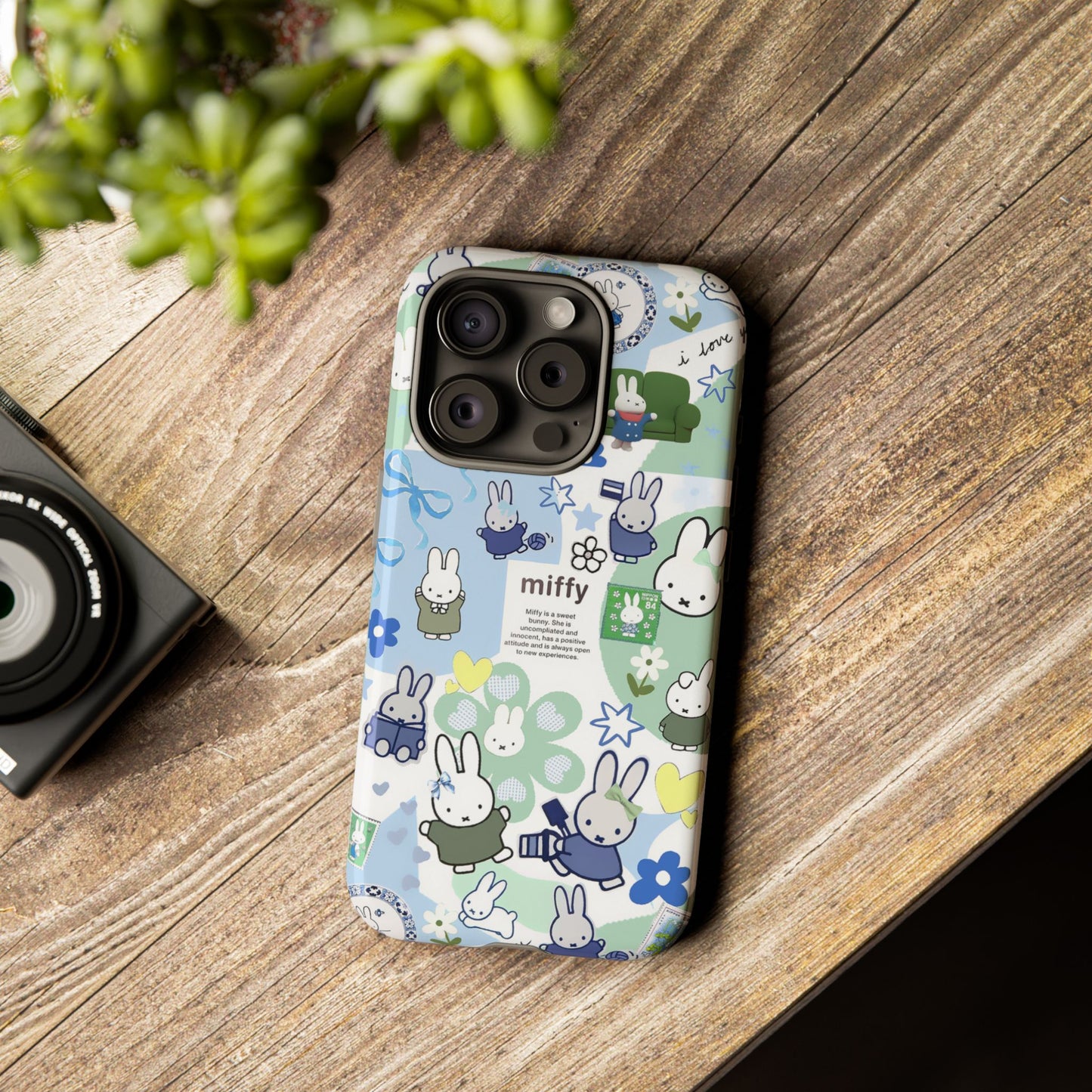 Cute Miffy Tough Phone Case - iPhone, Samsung Stylish Design for Bunny Lovers