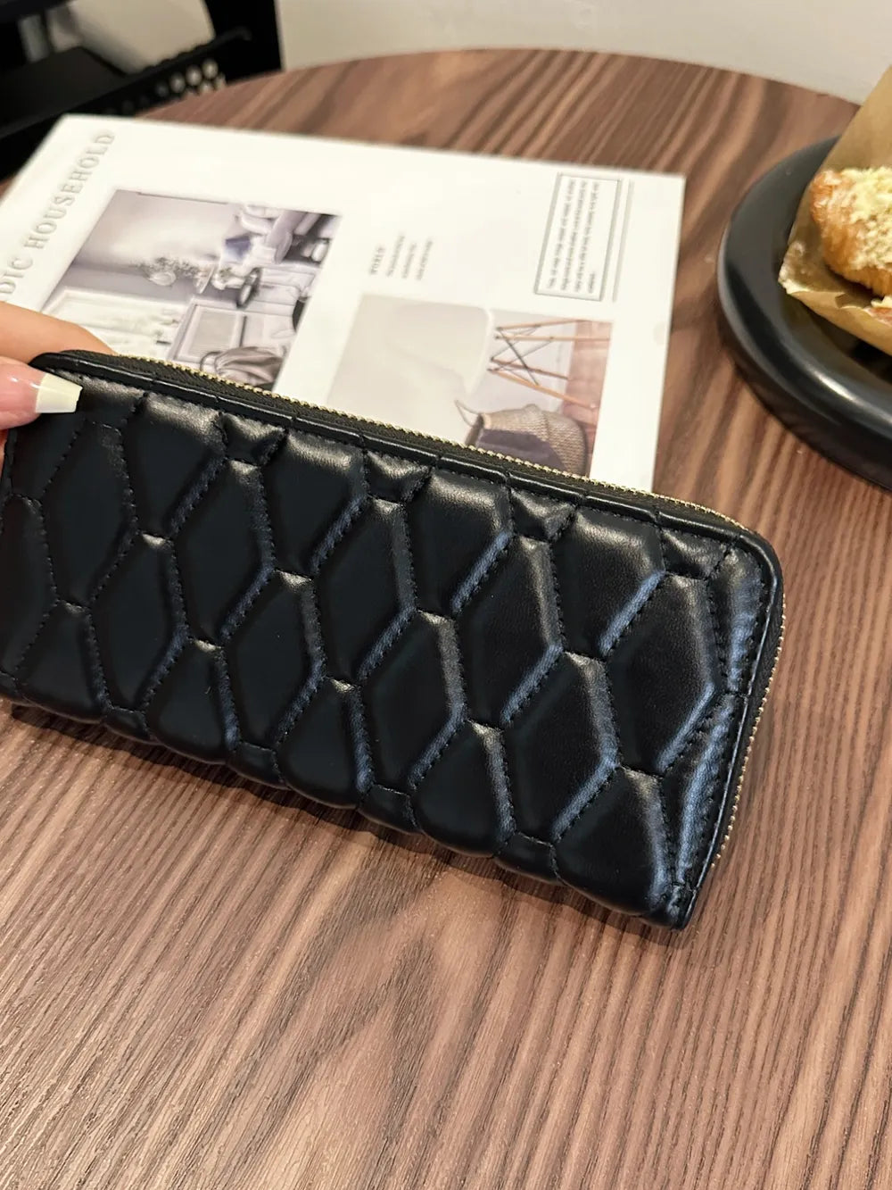 PU Leather Solid Color Wallet - Roe Creation
