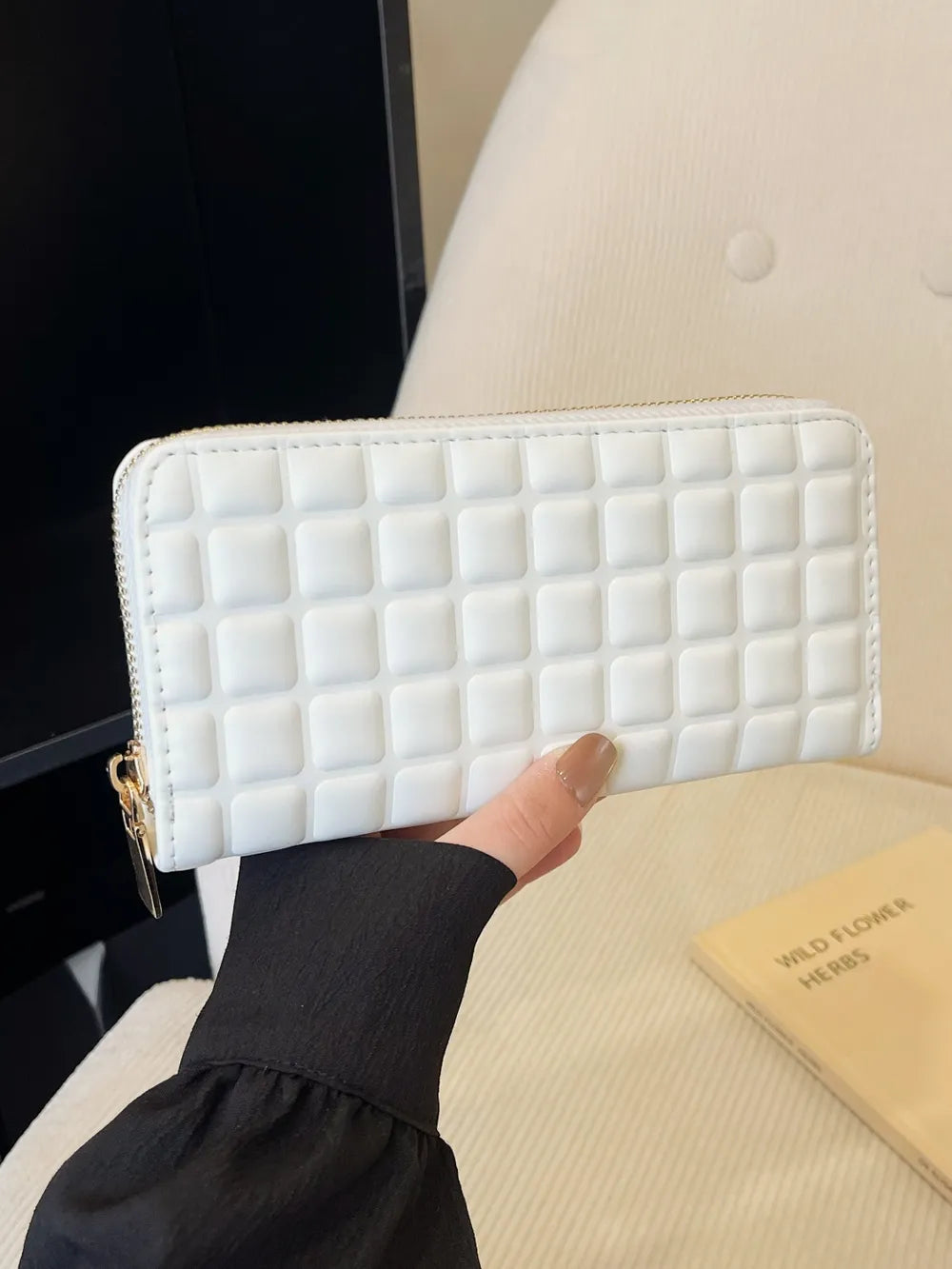 PU Leather Solid Color Wallet - Roe Creation