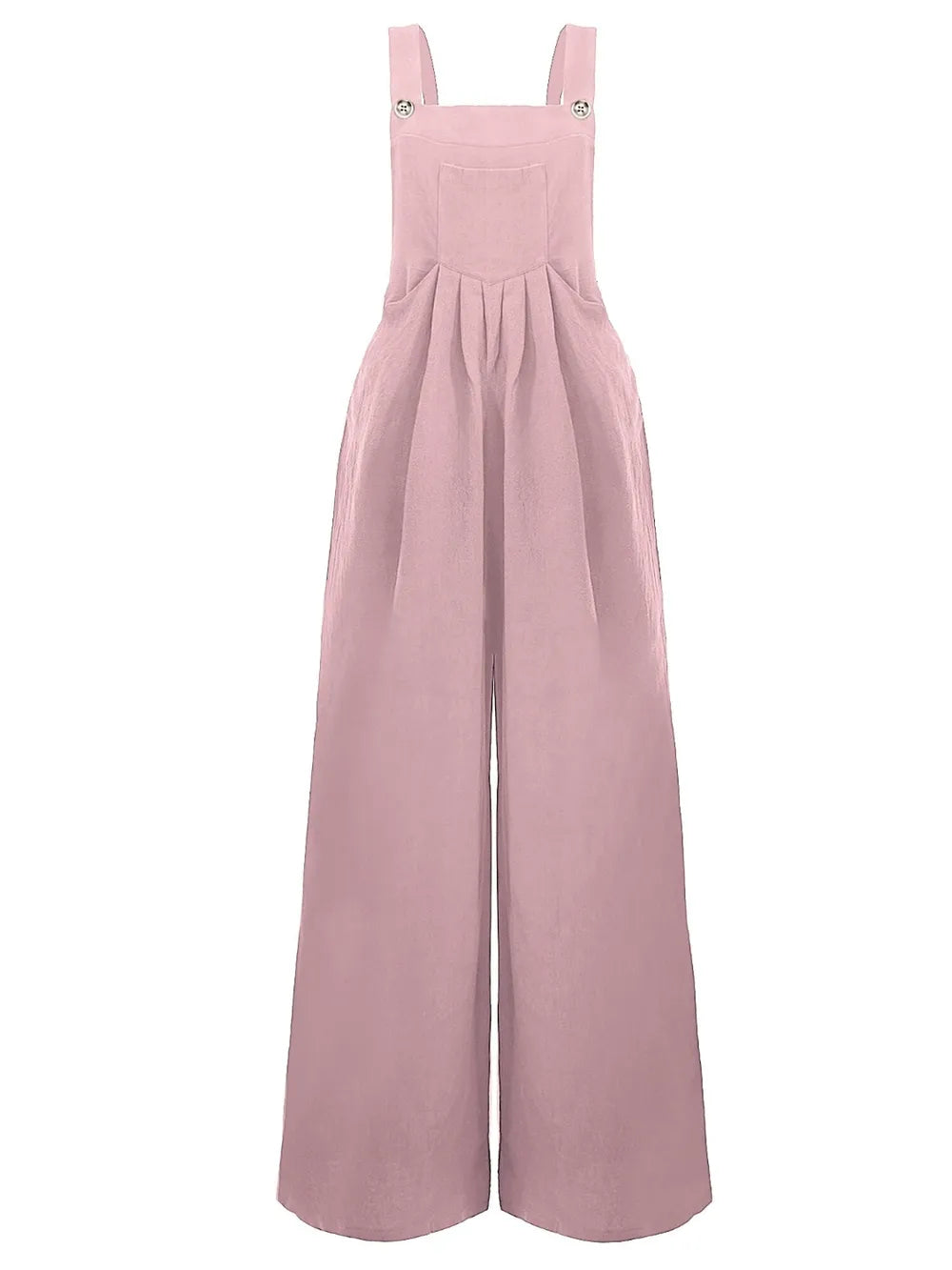 Full Size Square Neck Wide Strap Overalls - Roe Creation