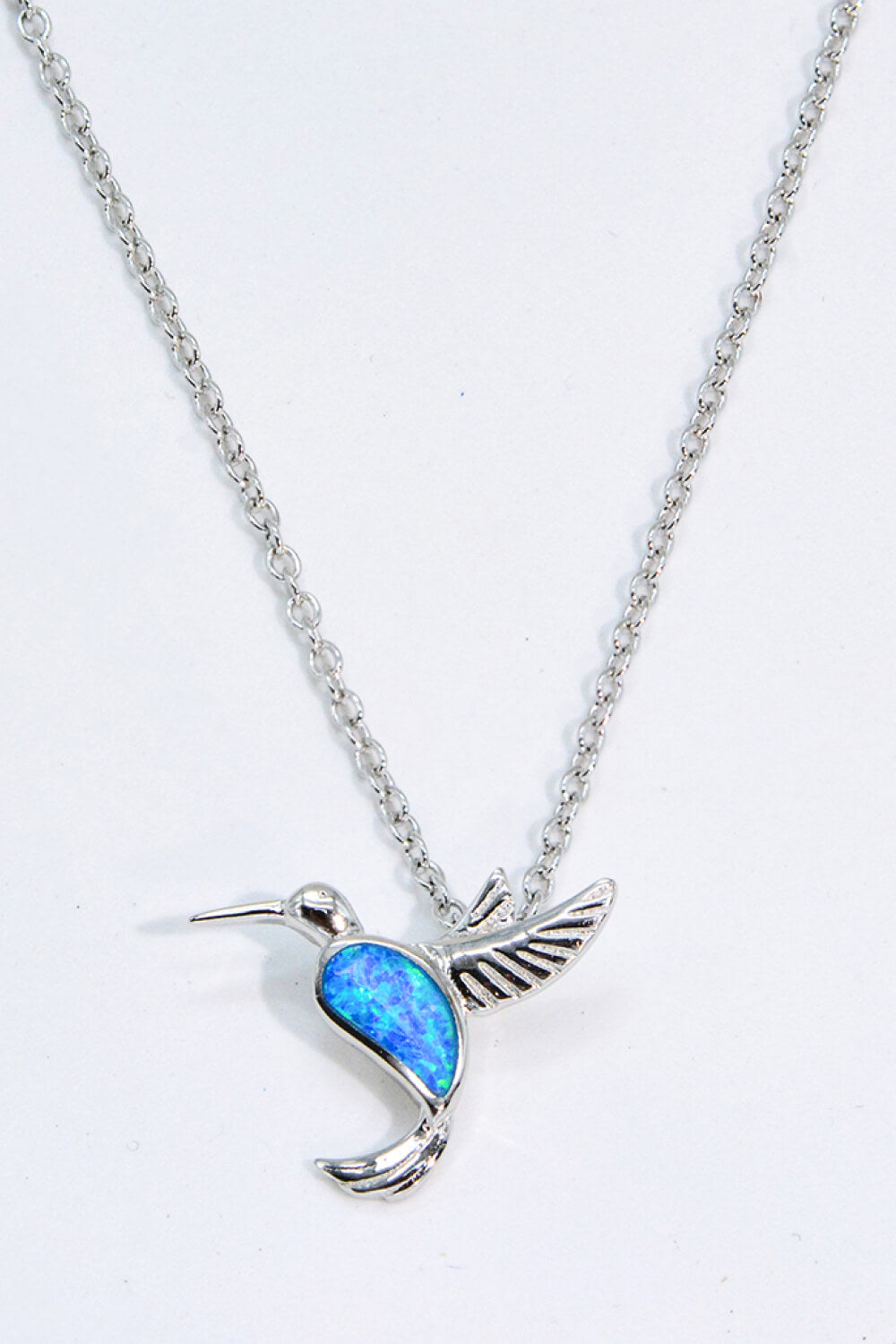 Opal Bird 925 Sterling Silver Necklace - Roe Creation