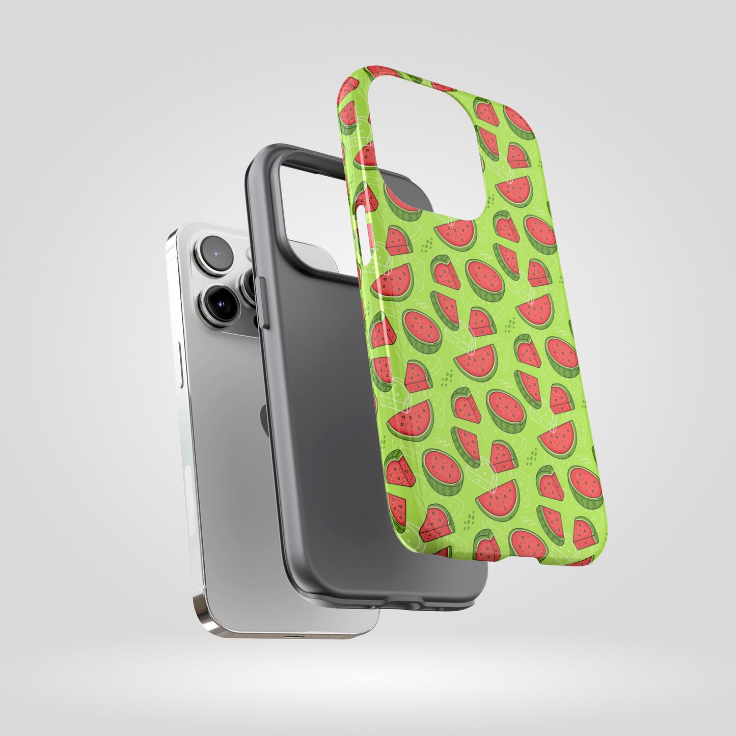 Watermelon Tough iPhone Case – Vibrant Fruit Phone Cover for Summer Vibes - Roe Creation