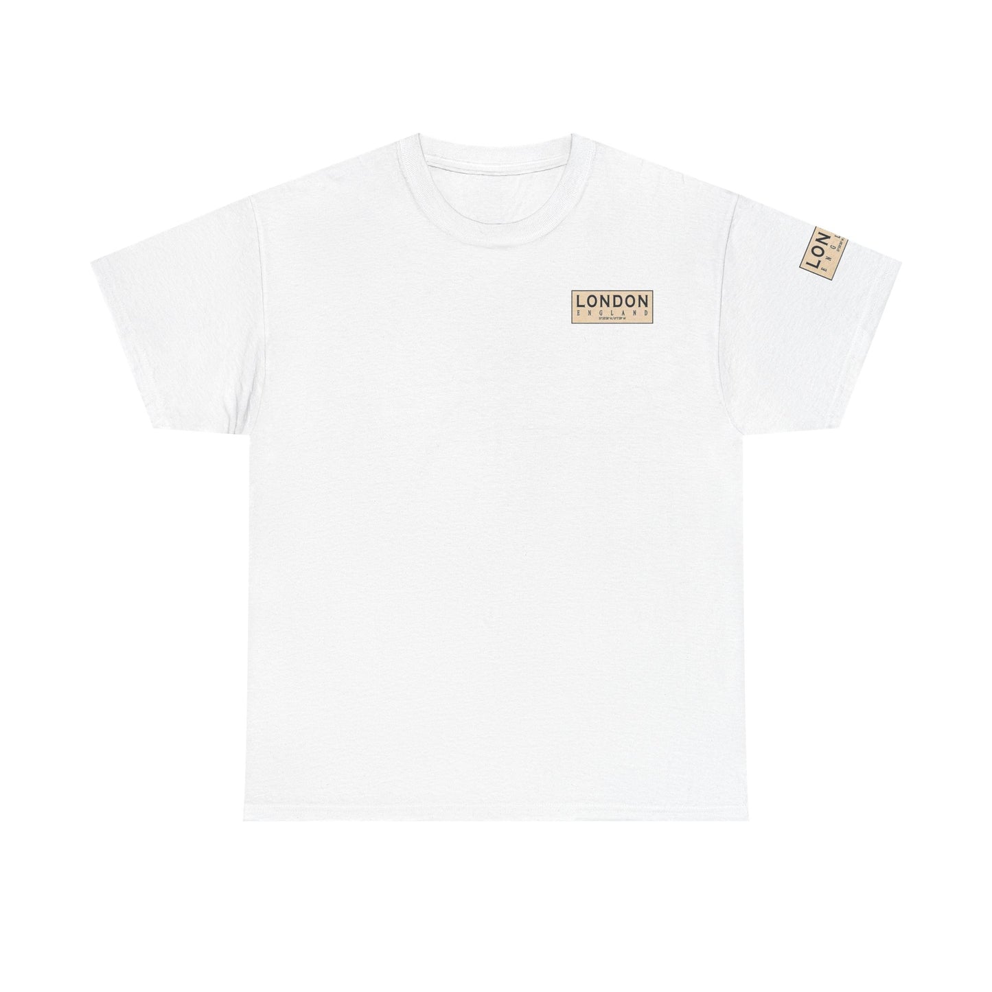 London Map Unisex Heavy Cotton Tee - Casual City Style - Roe Creation