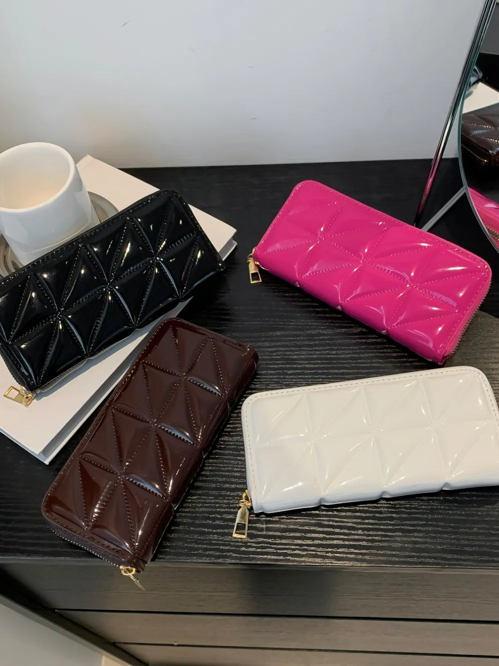 PU Leather Solid Color Wallet - Roe Creation