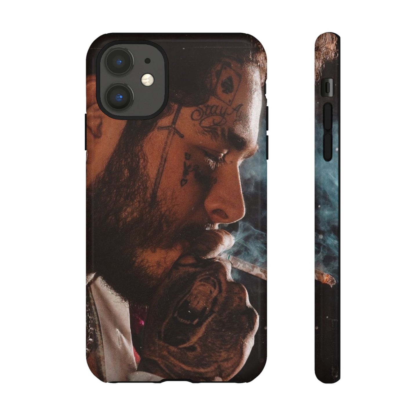 Post Malone Tough Cases for Fans - Artistic Phone Case with Smoky Vibe