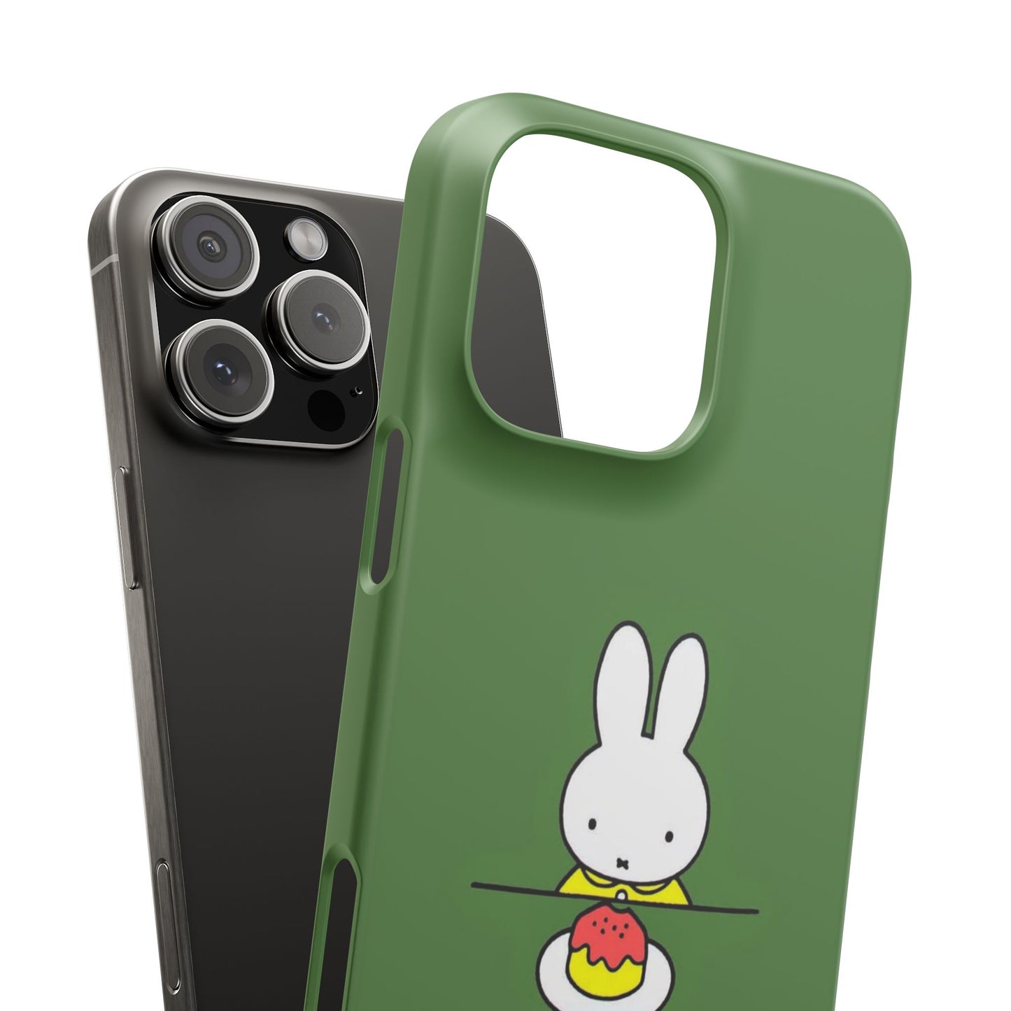 Miffy Phone Case, Snap Case, Green Miffy - iPhone, Samsung