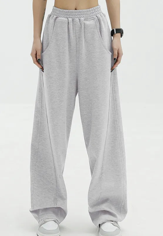 Elastic Waist Sweatpants with Pockets - Roe Creation