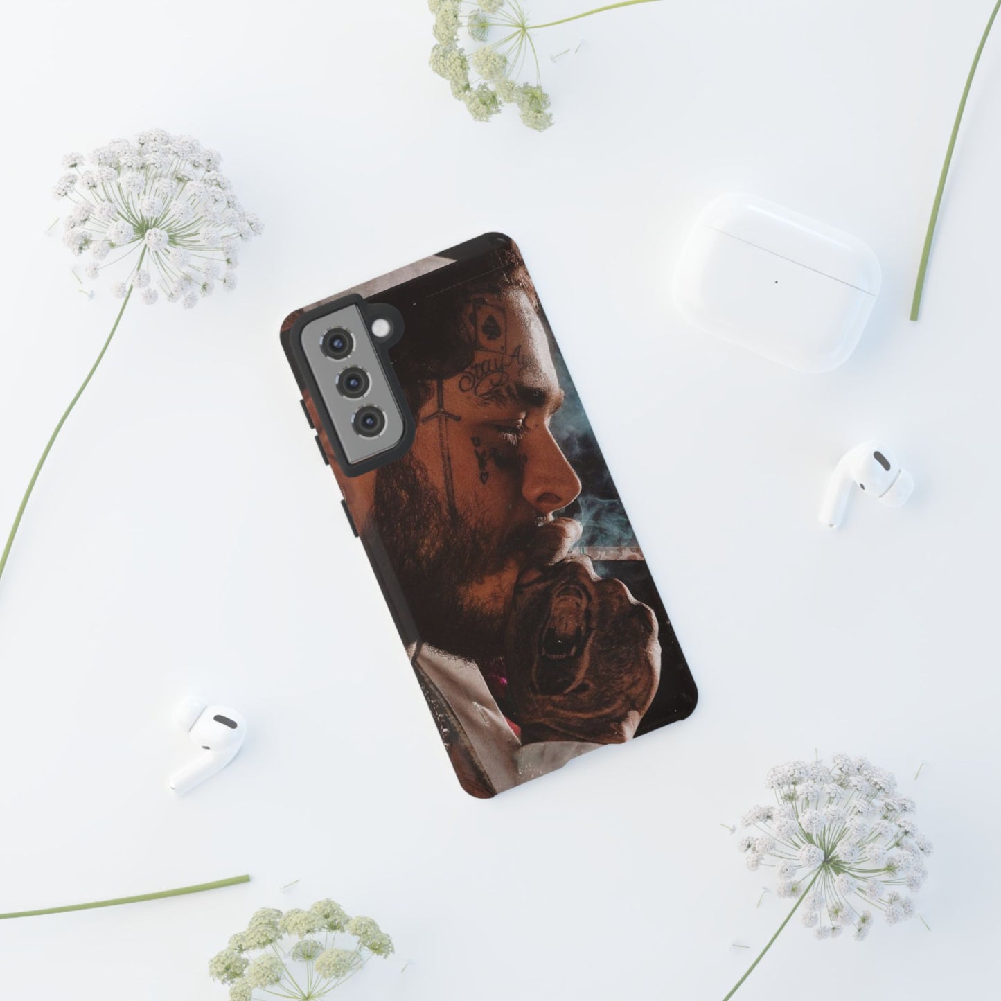 Post Malone Tough Cases for Fans - Artistic Phone Case with Smoky Vibe