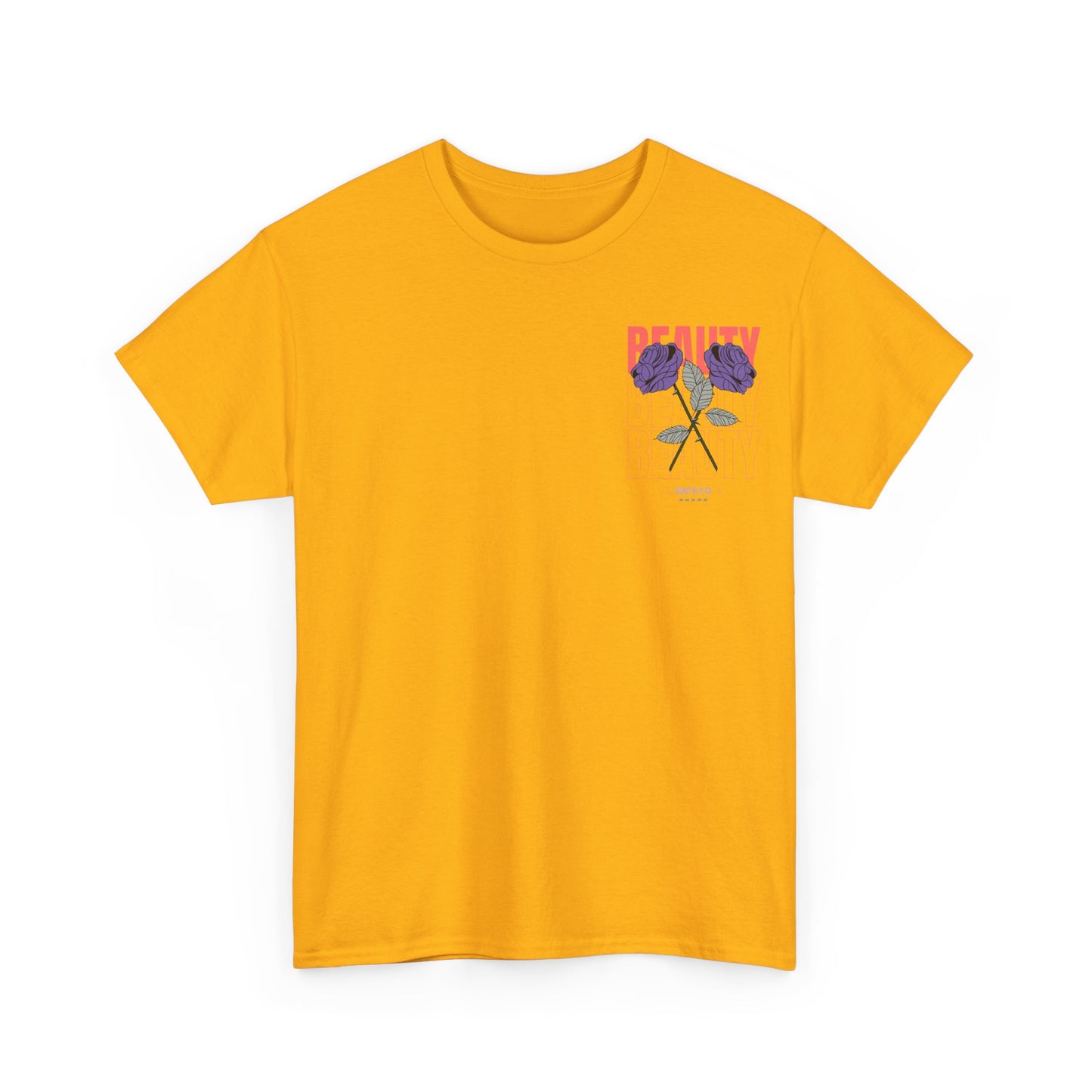Beautiful Blooms Unisex Heavy Cotton Tee - Flower Graphics, Stylish Shirt, Gift for Her, Trendy Casual Wear, Art Lover Apparel - Roe Creation