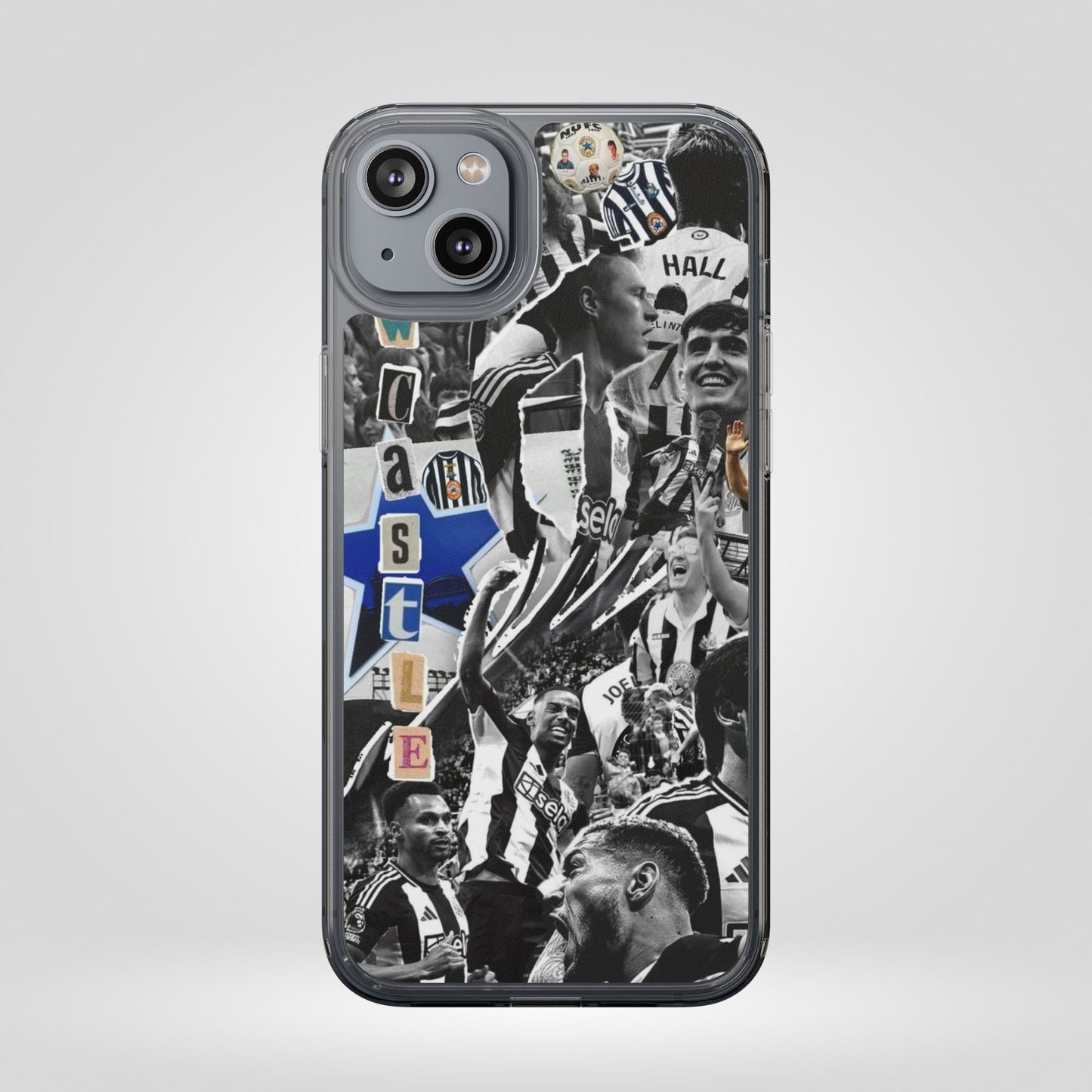 Newcastle United Clear iPhone Case - Fan Merchandise for Sports Enthusiasts