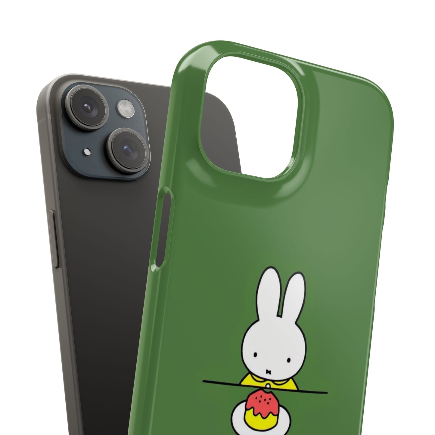 Miffy Phone Case, Snap Case, Green Miffy - iPhone, Samsung