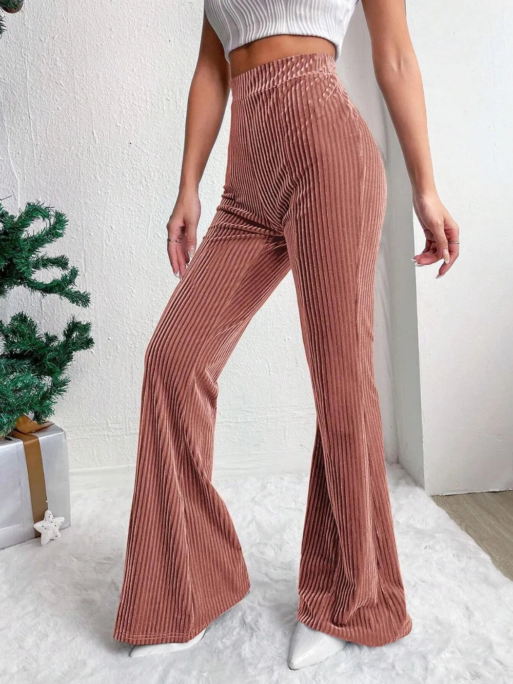 High Waist Flare Pants - Roe Creation
