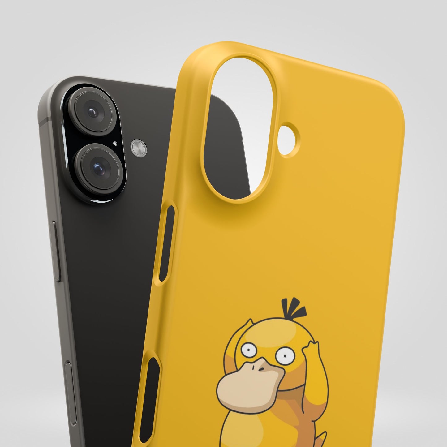 Psyduck Pokemon Snap Phone Cases, Yellow, Cartoon - iPhone, Samsung