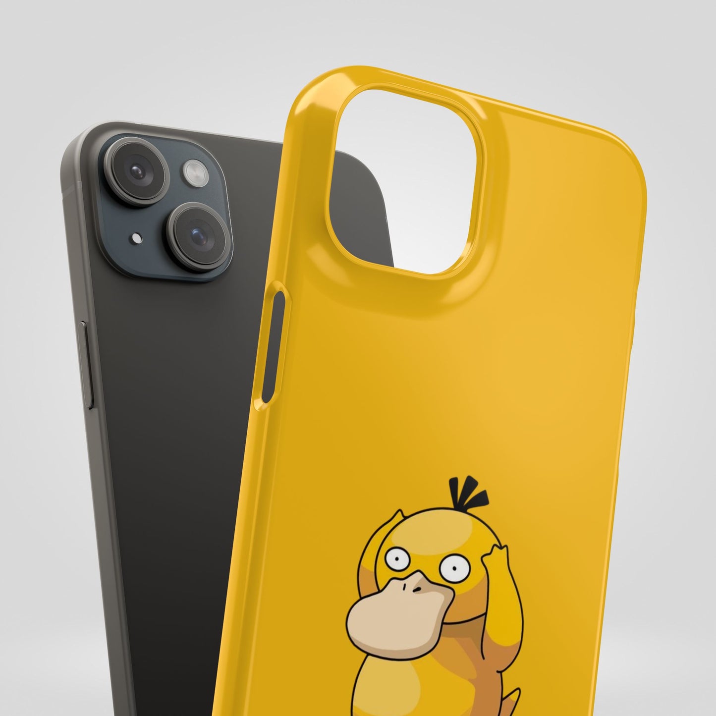 Psyduck Pokemon Snap Phone Cases, Yellow, Cartoon - iPhone, Samsung