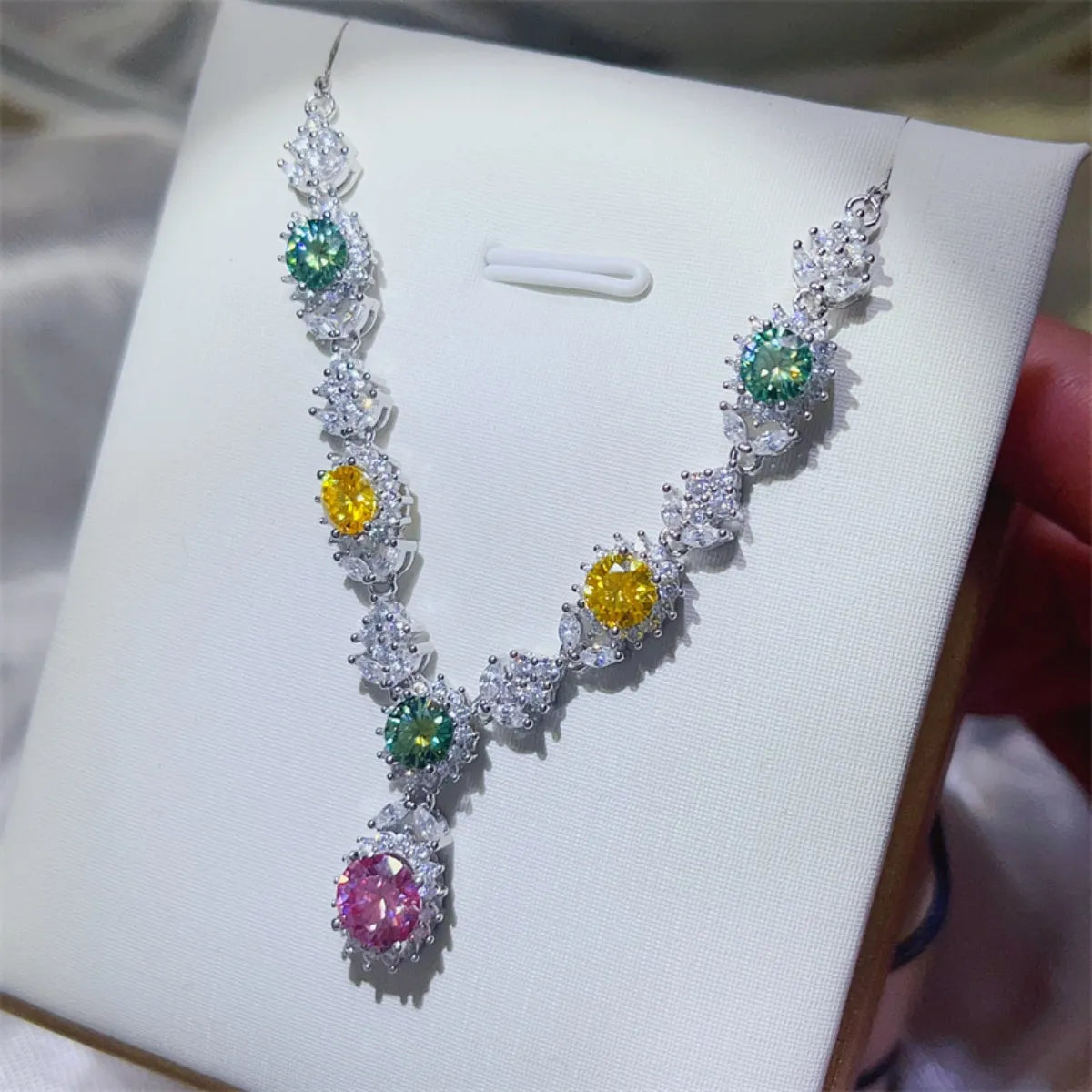 3.5 Carat Moissanite 925 Sterling Silver Necklace - Roe Creation