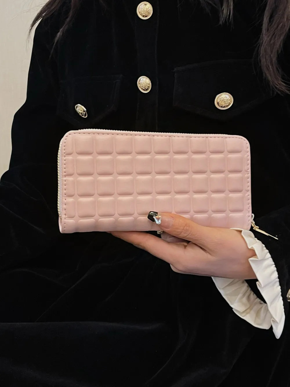 PU Leather Solid Color Wallet - Roe Creation
