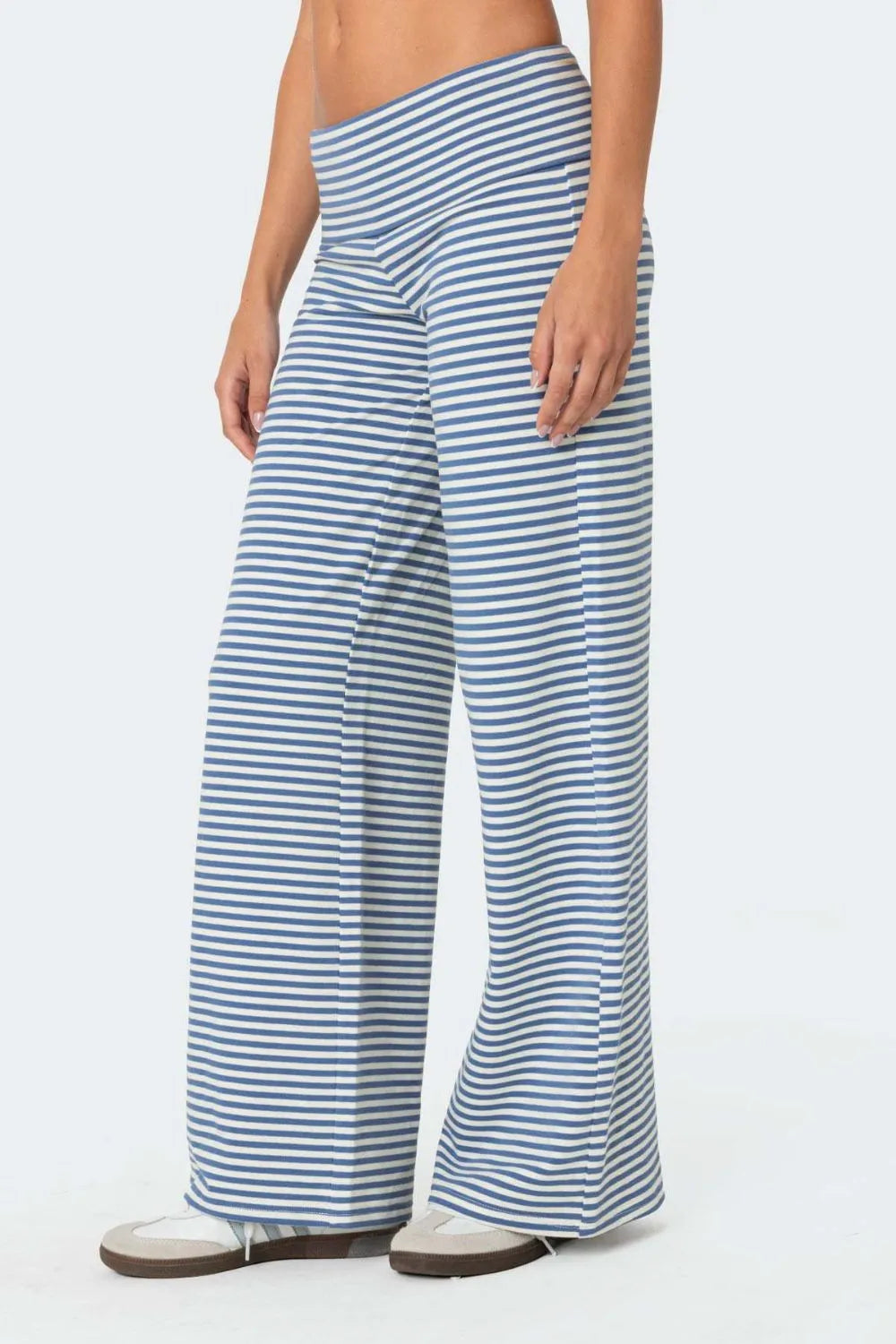Striped Wide Leg Pants - Roe Creation