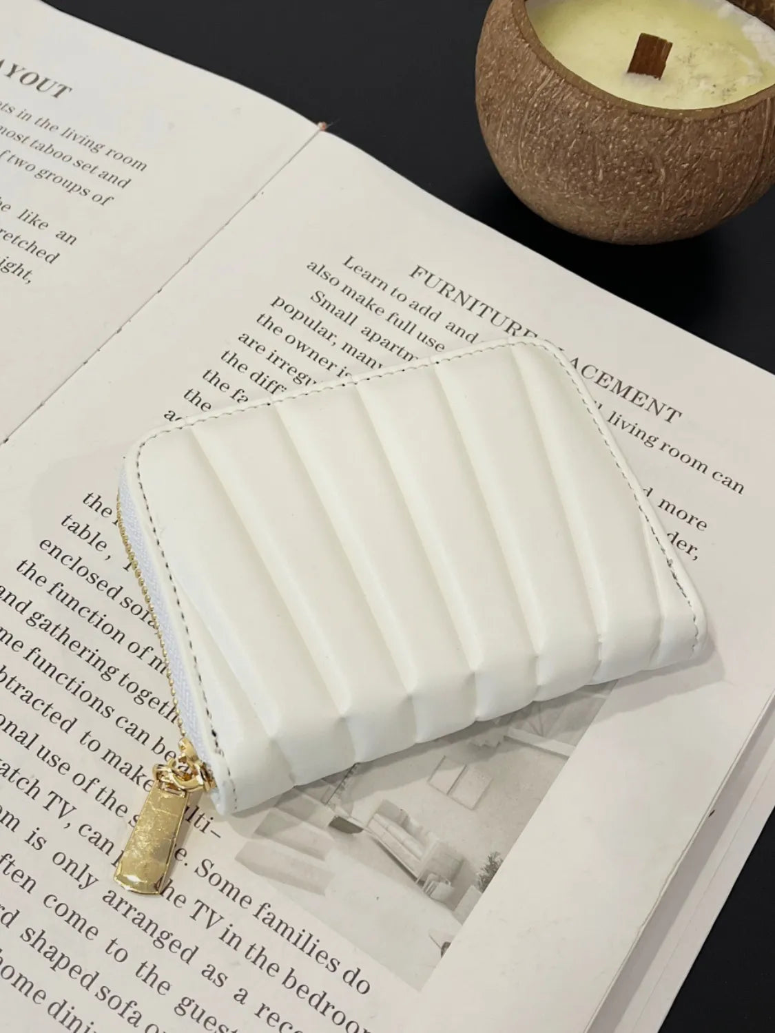 Solid PU Leather Mini Wallet - Roe Creation