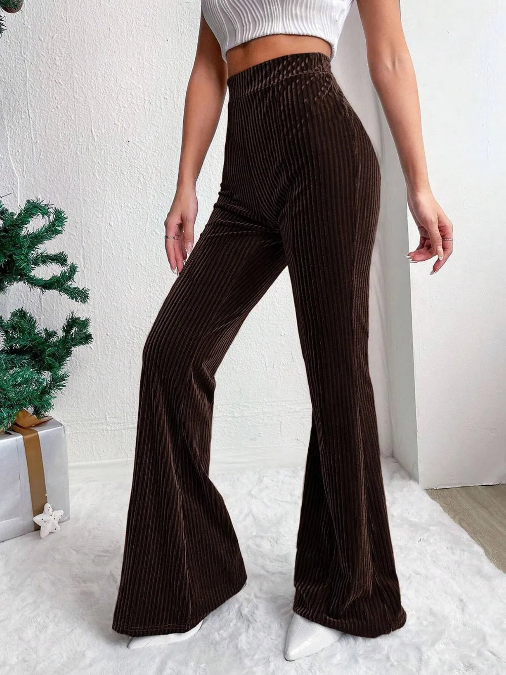 High Waist Flare Pants - Roe Creation