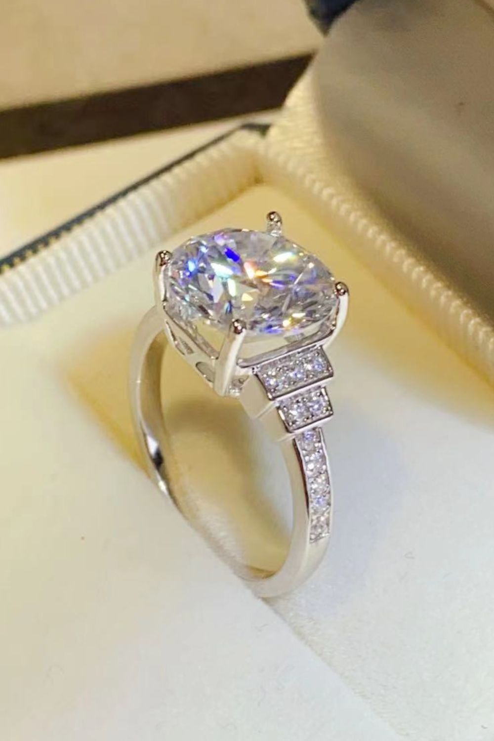 5 Carat Moissanite 925 Sterling Silver Ring - Roe Creation