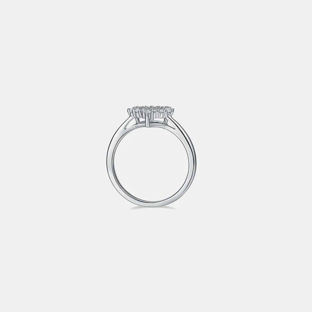 Moissanite 925 Sterling Silver Heart Ring - Roe Creation