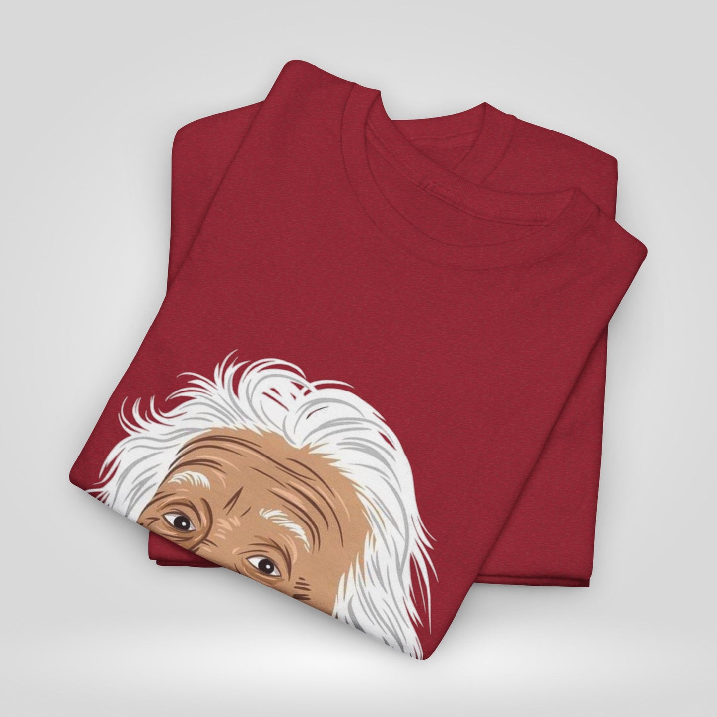 Funny Einstein Unisex Heavy Cotton Tee - Perfect for Science Lovers and Gift Giving