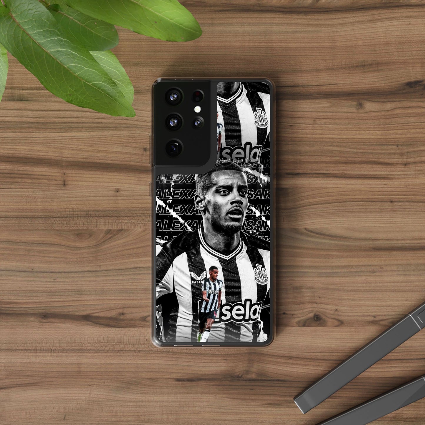 Alexander Isak Clear Phone Case | Custom Football Design | Perfect Gift for Fans | Unique Phone Cover | Personalized Relief