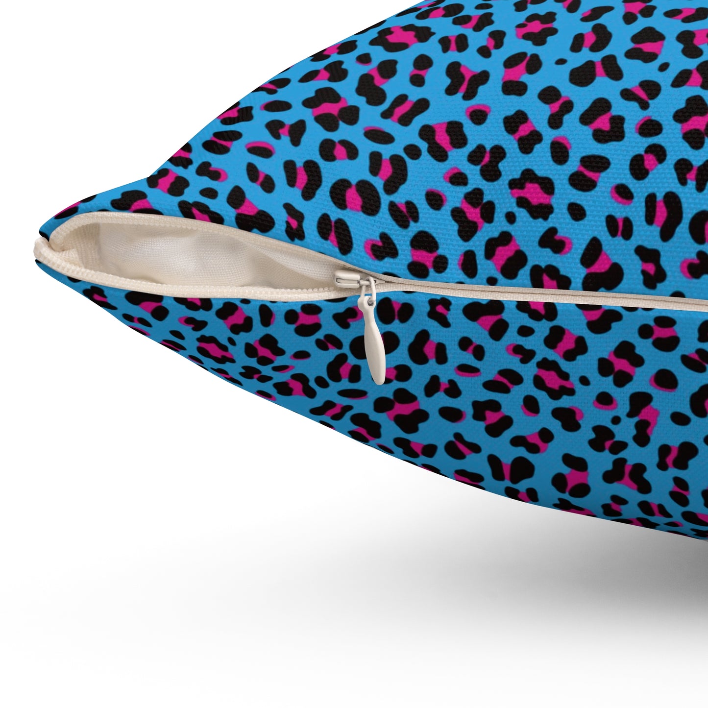 Vibrant Leopard Print Pillow, Decorative Throw Cushion, Animal Print Home Decor, Couch Accent Pillow, Funky Pillow for Living Room - Roe Creation