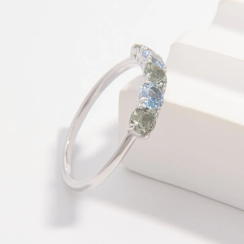 925 Sterling Silver Rhinestone Ring - Roe Creation