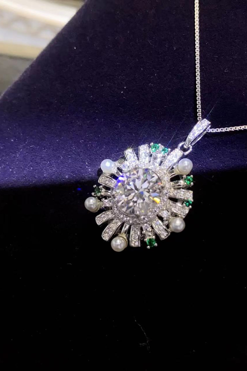 2 Carat Moissanite 925 Sterling Silver Necklace - Roe Creation