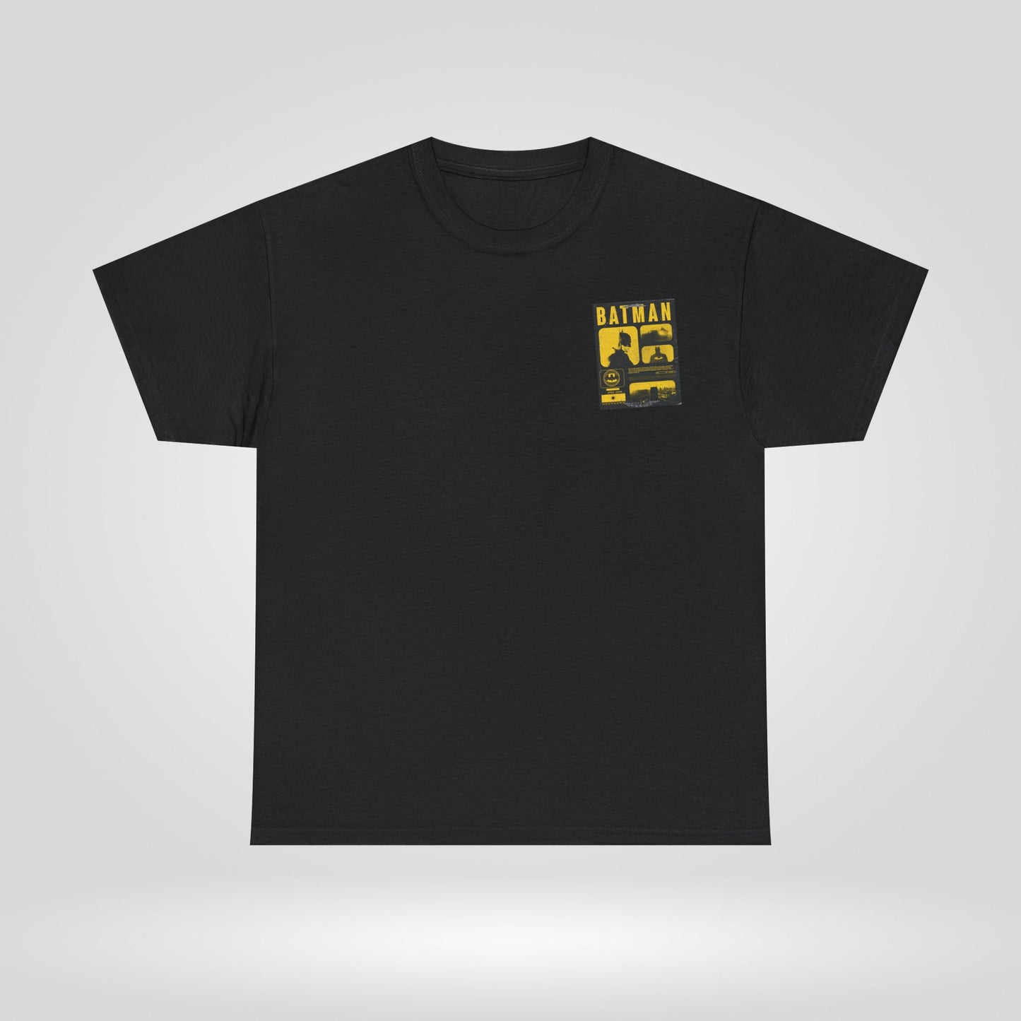 Minimal Vintage Batman Unisex Heavy Cotton Tee - Retro Comic Style