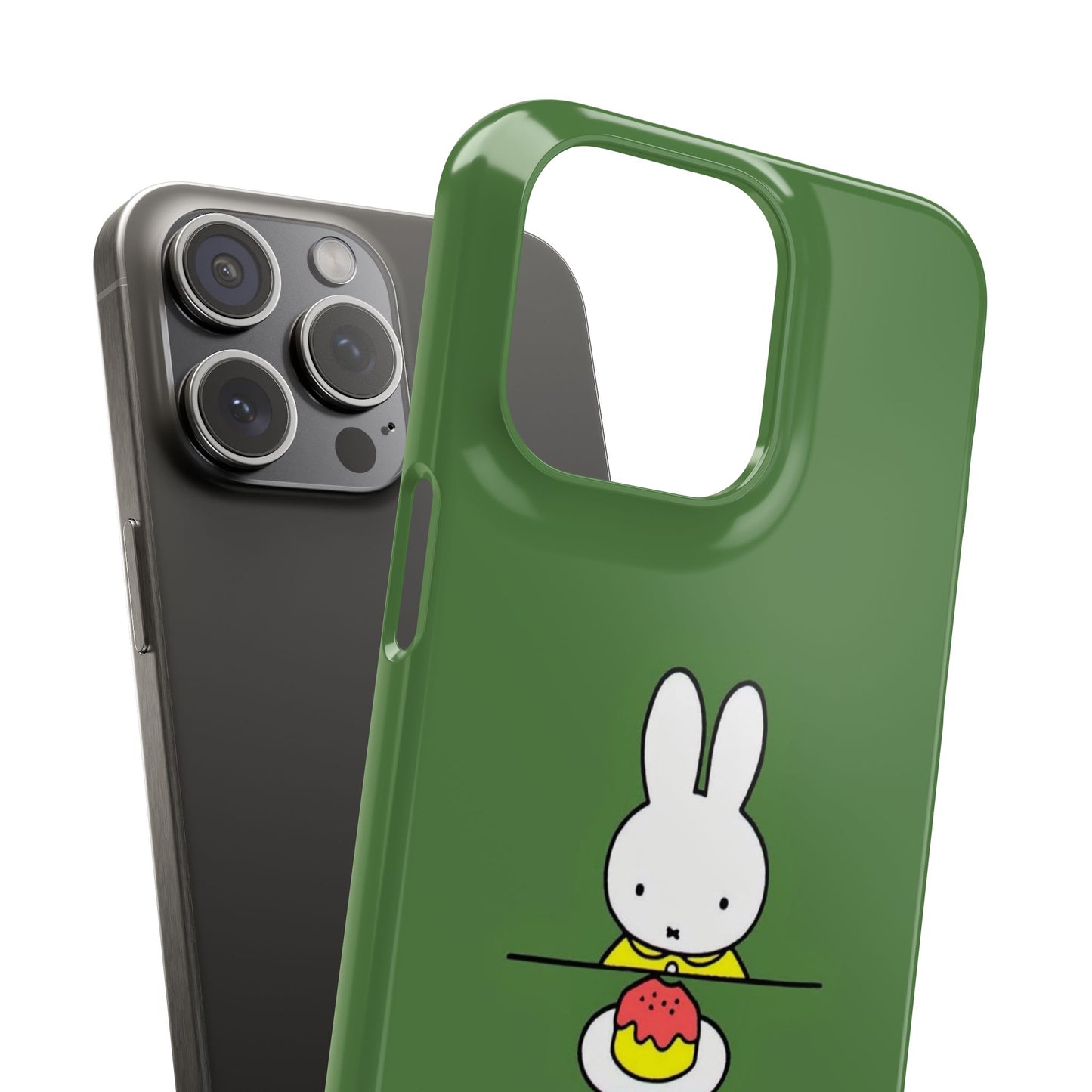 Miffy Phone Case, Snap Case, Green Miffy - iPhone, Samsung