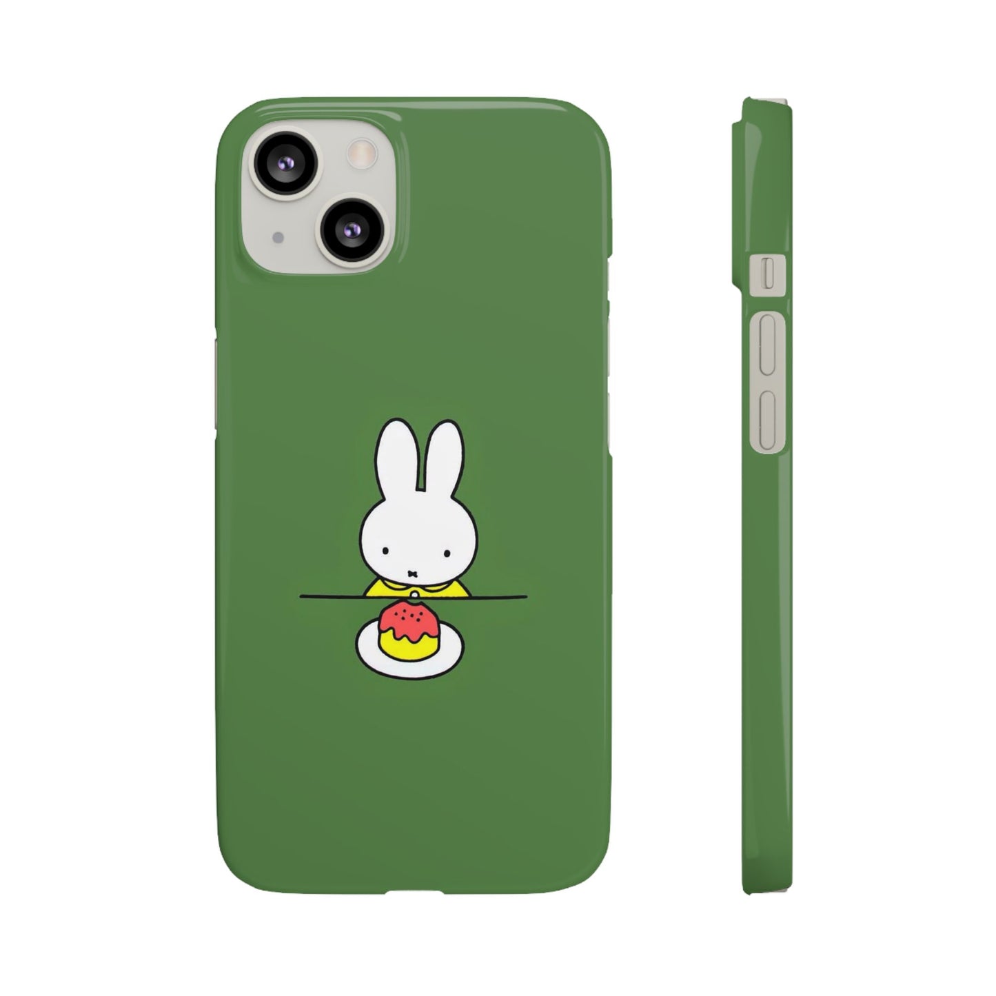 Miffy Phone Case, Snap Case, Green Miffy - iPhone, Samsung