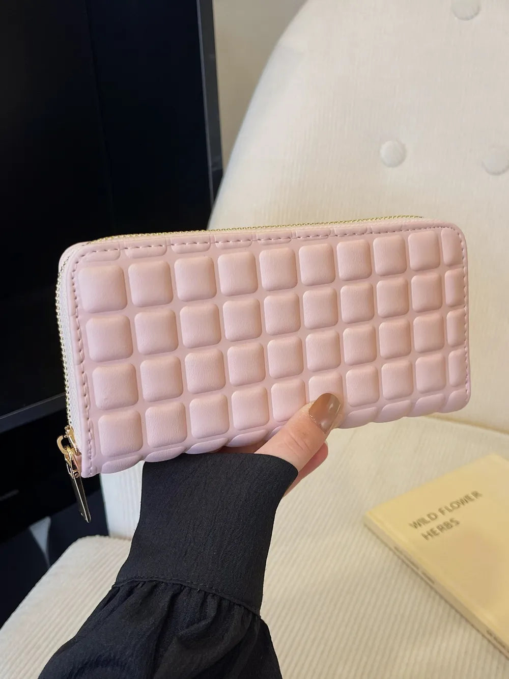 PU Leather Solid Color Wallet - Roe Creation