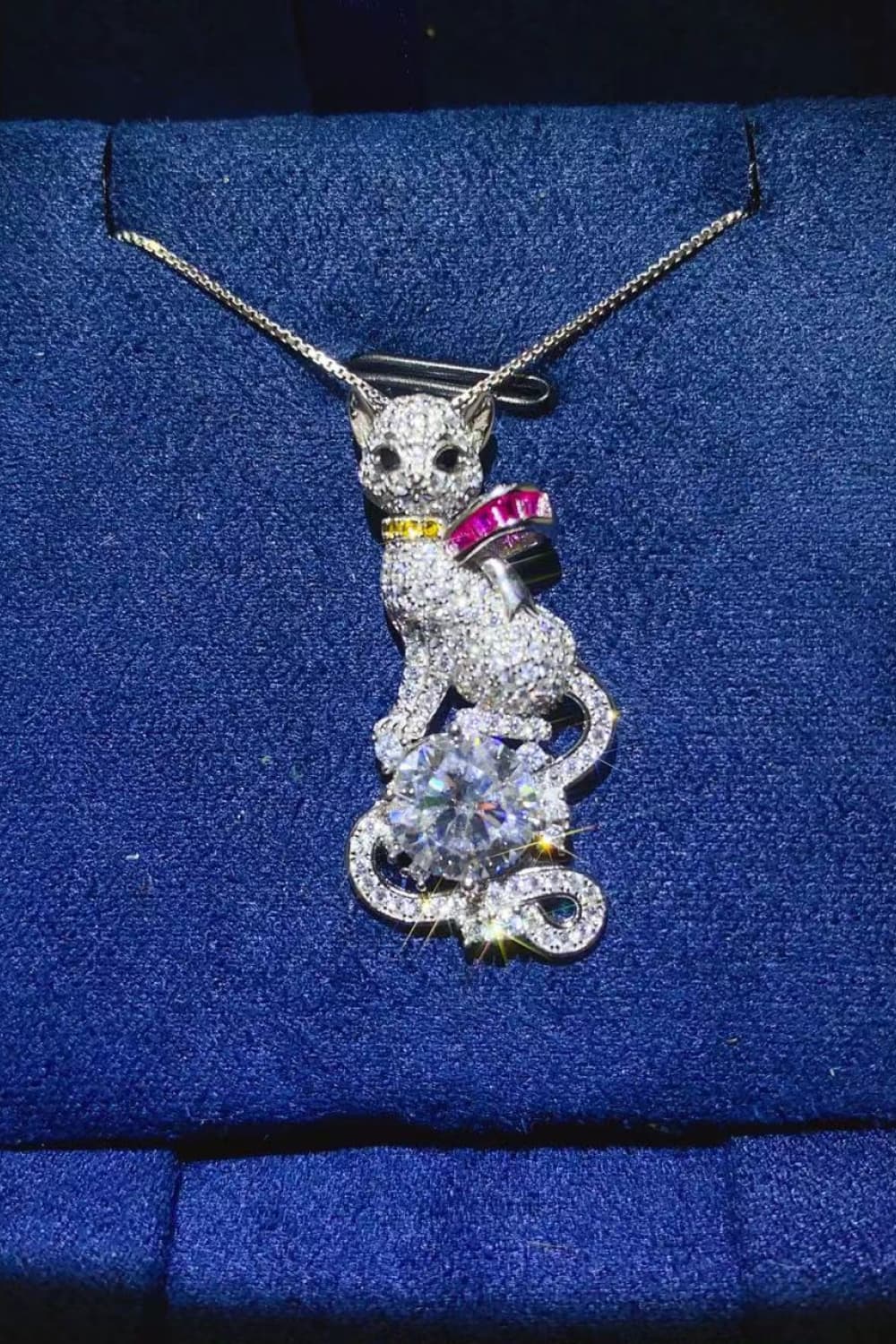 2 Carat Moissanite 925 Sterling Silver Necklace - Roe Creation