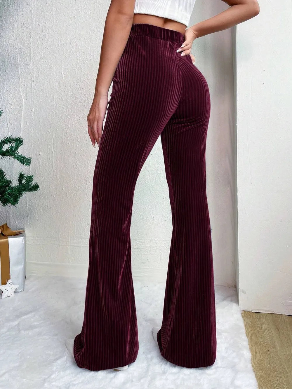 High Waist Flare Pants - Roe Creation