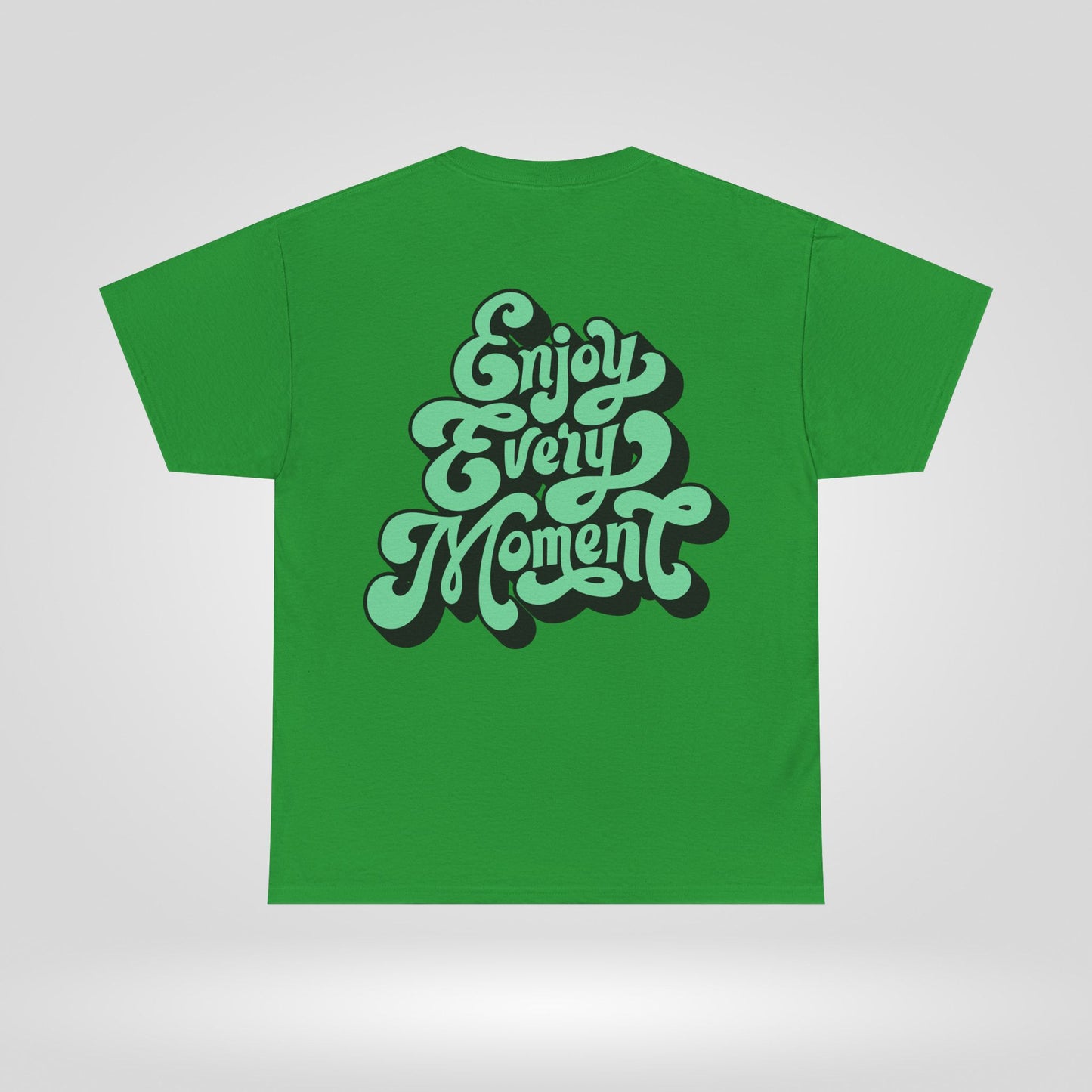Enjoy Every Moment Unisex Heavy Cotton Tee - Casual Comfort Tee, Graphic Shirt, Everyday Wear, Gift for Friends, Minimalist Style