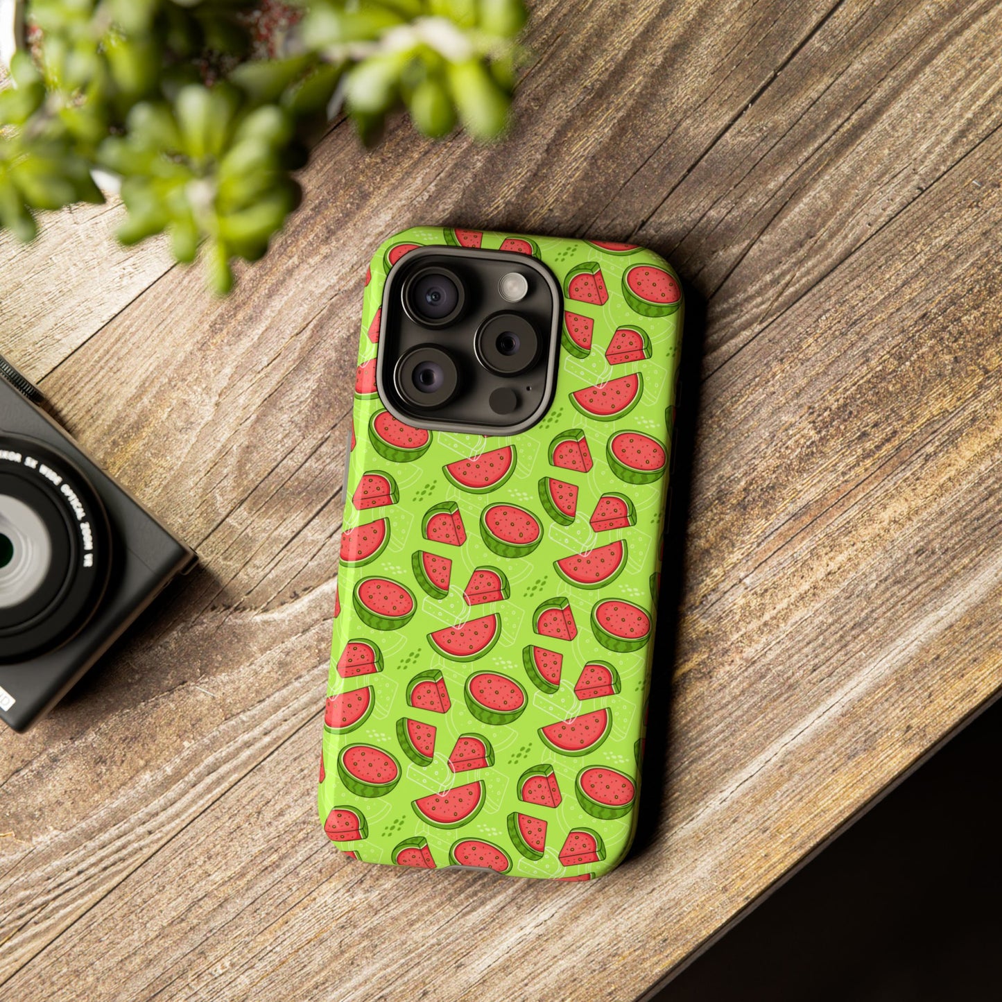 Watermelon Tough iPhone Case – Vibrant Fruit Phone Cover for Summer Vibes - Roe Creation