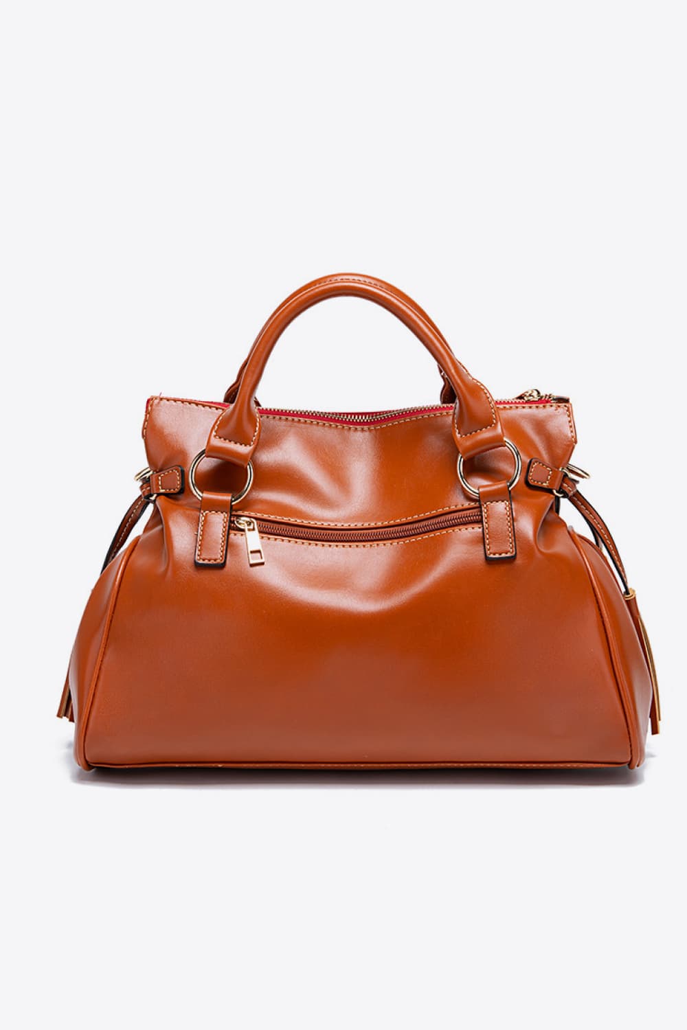 PU Leather Handbag with Tassels - Roe Creation