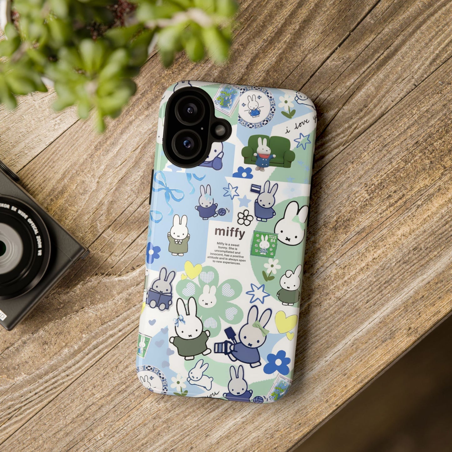Cute Miffy Tough Phone Case - iPhone, Samsung Stylish Design for Bunny Lovers
