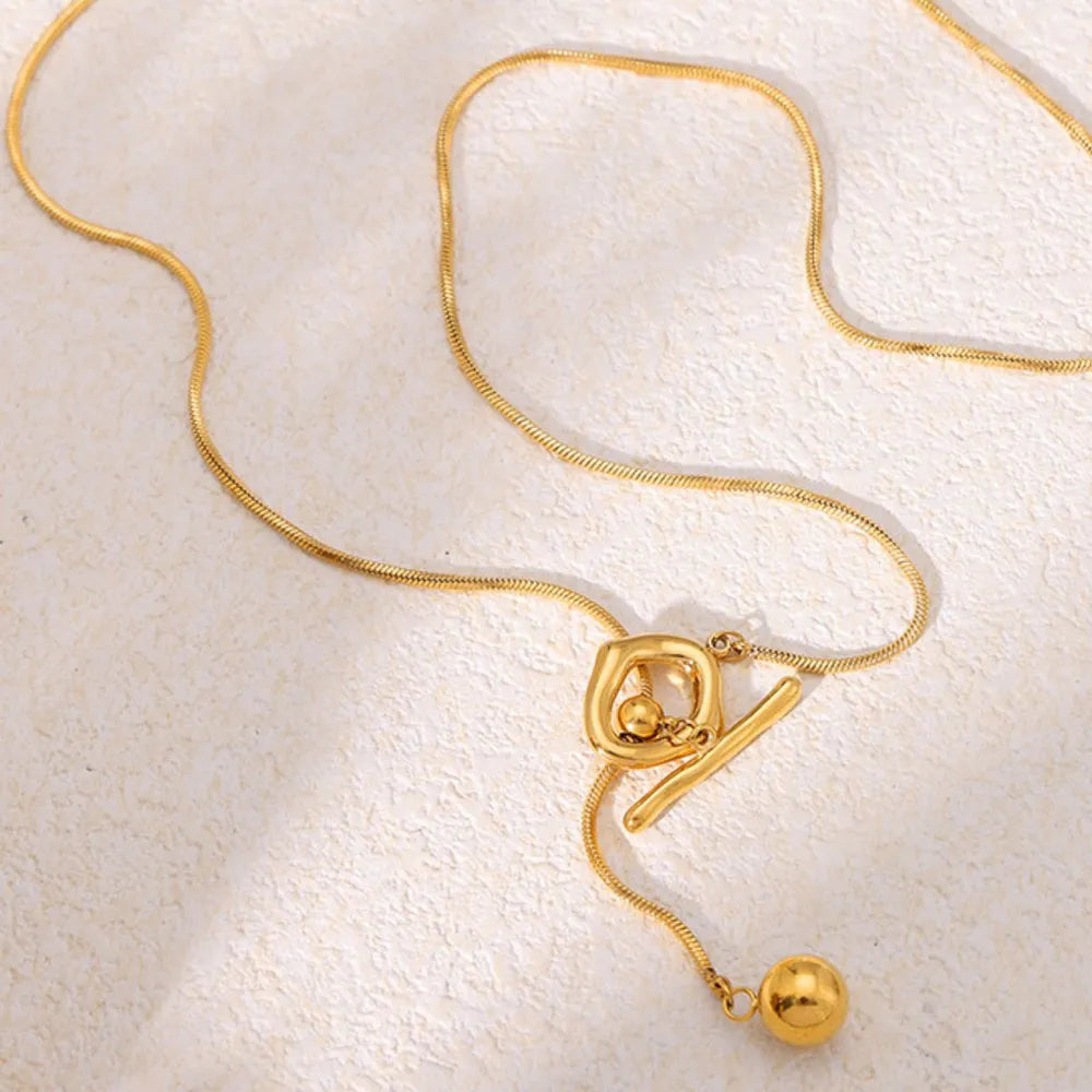 Stainless Steel Bead Necklace - Roe Creation