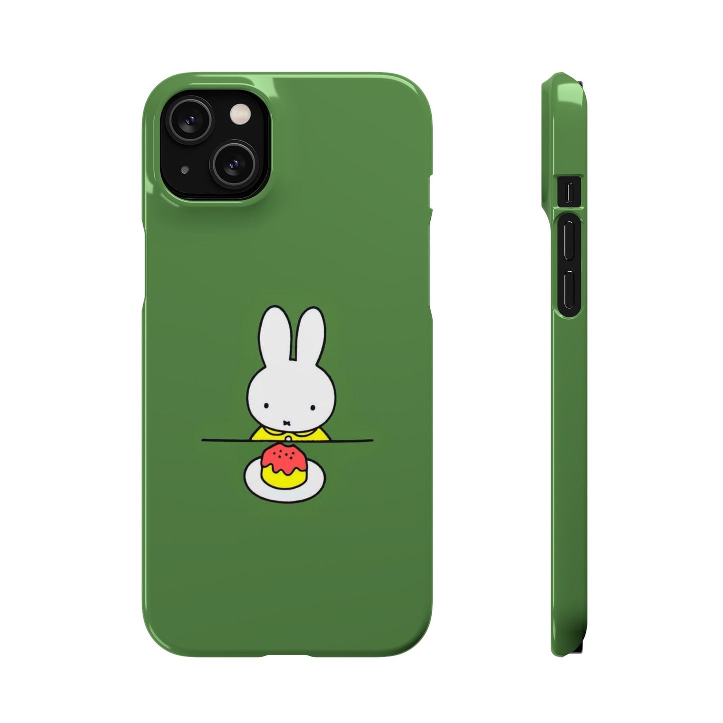 Miffy Phone Case, Snap Case, Green Miffy - iPhone, Samsung