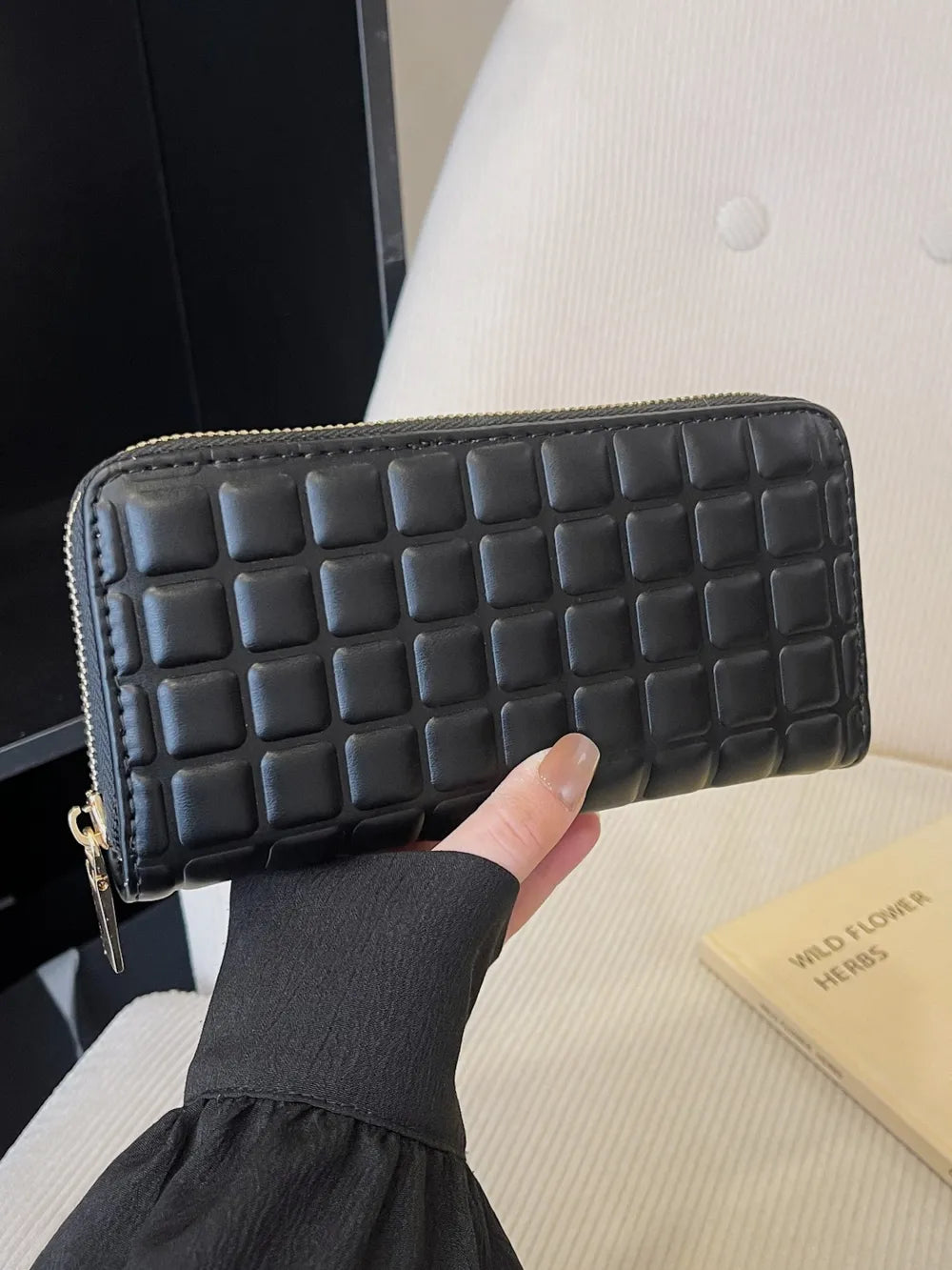 PU Leather Solid Color Wallet - Roe Creation
