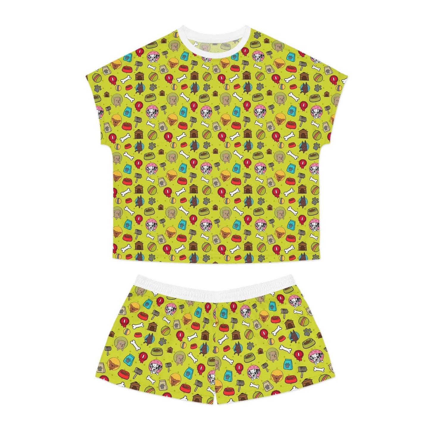 Fun & Colorful Women's Short Pajama Set | Cozy Sleepwear, Gift for Her, Summer - Roe Creation