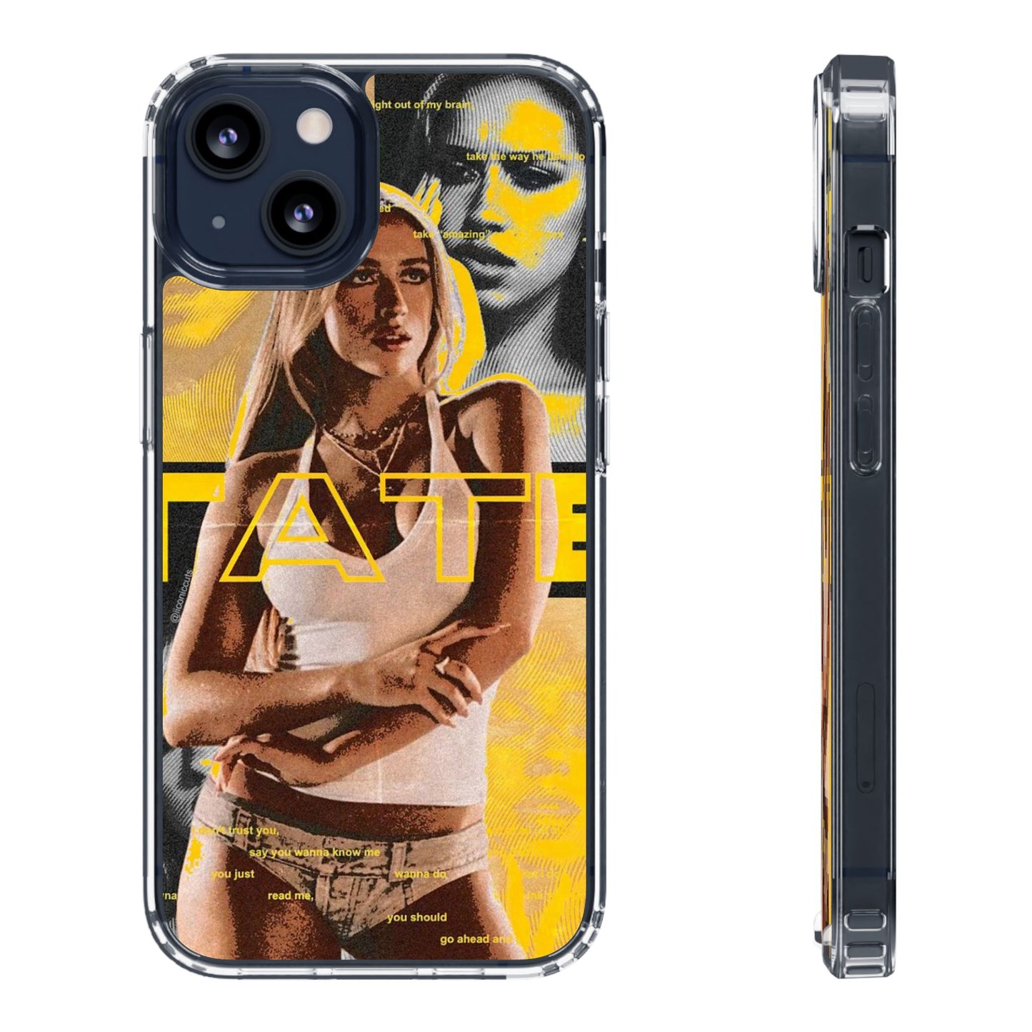 Funky Graphic Clear iPhone & Samsung Case - Stylish Protection for Trendsetters