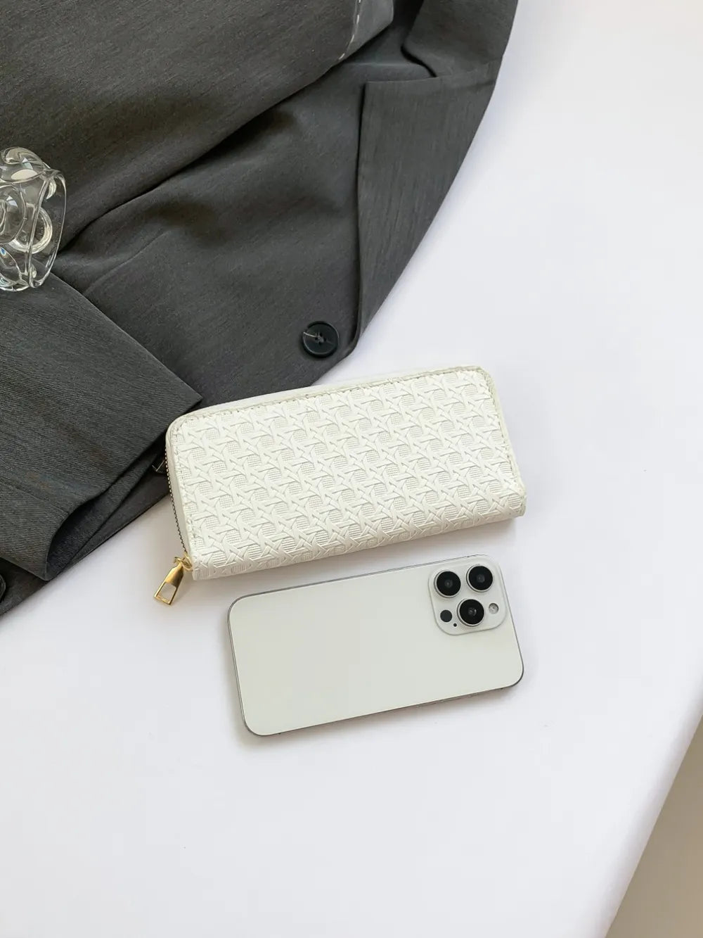 PU Leather Solid Color Wallet - Roe Creation