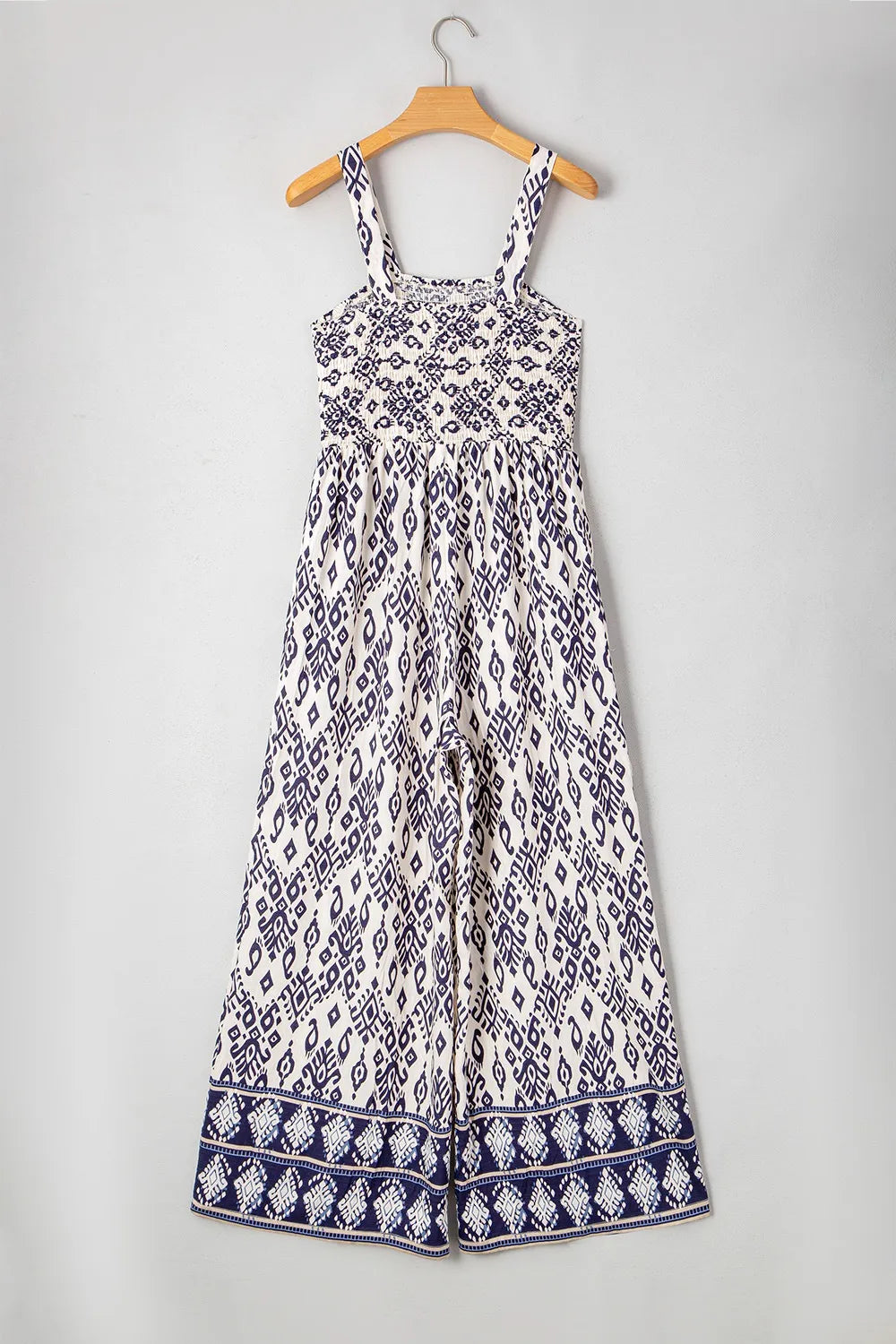 Bohemian Print Wide Leg Jumpsuit - Roe Creation